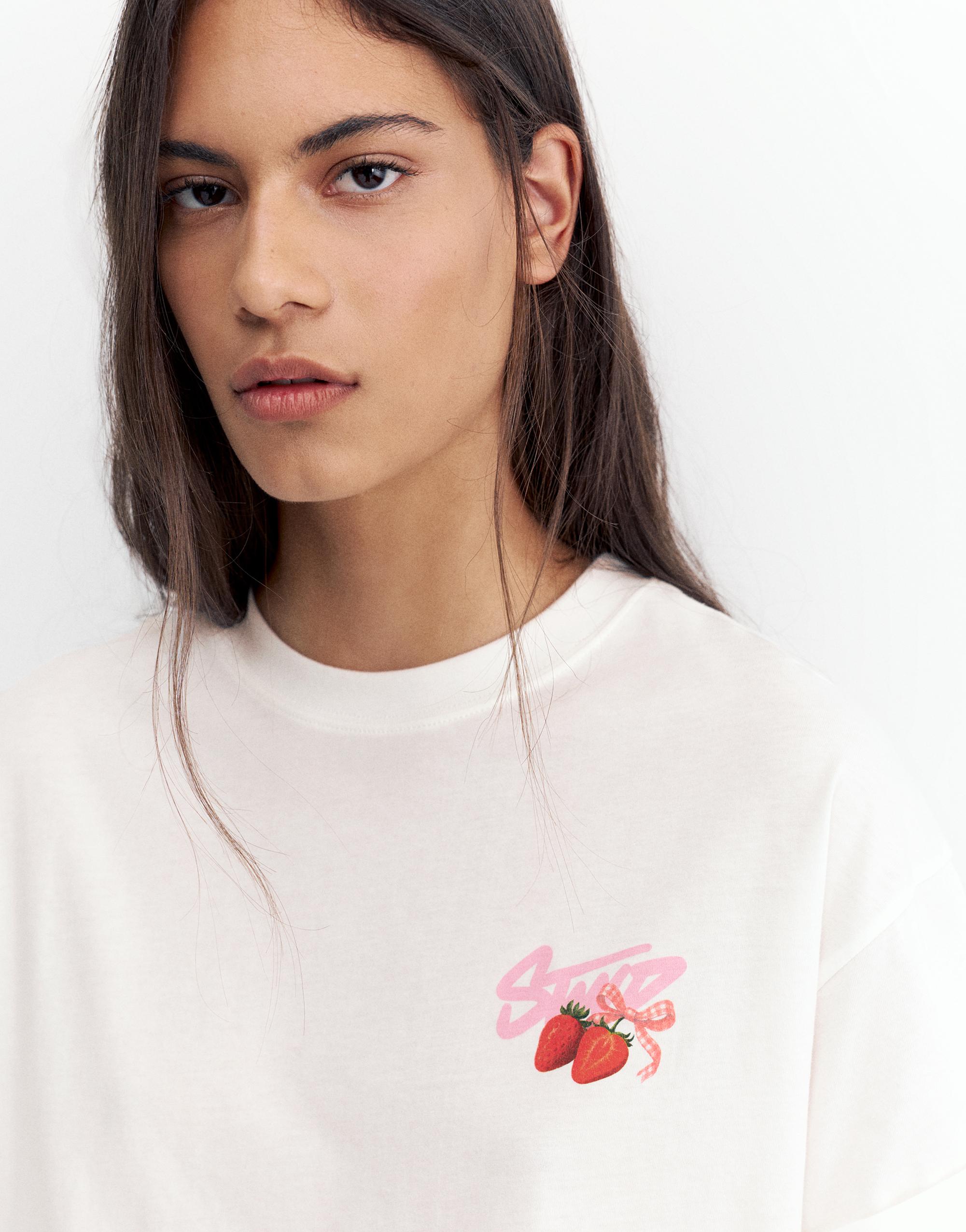 STWD strawberry graphic T-shirt — White