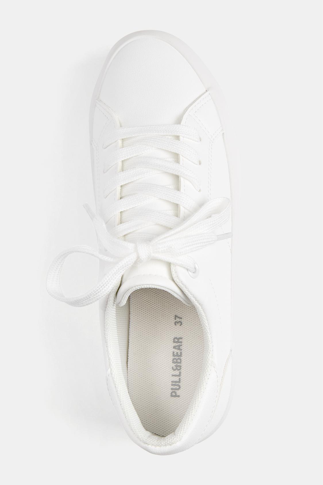 Casual Sneakers Zapatos Hombre Pull And Bear Bambas Blancas Pull