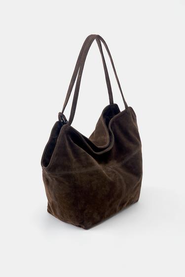 Leather shopper bag — Brown 4