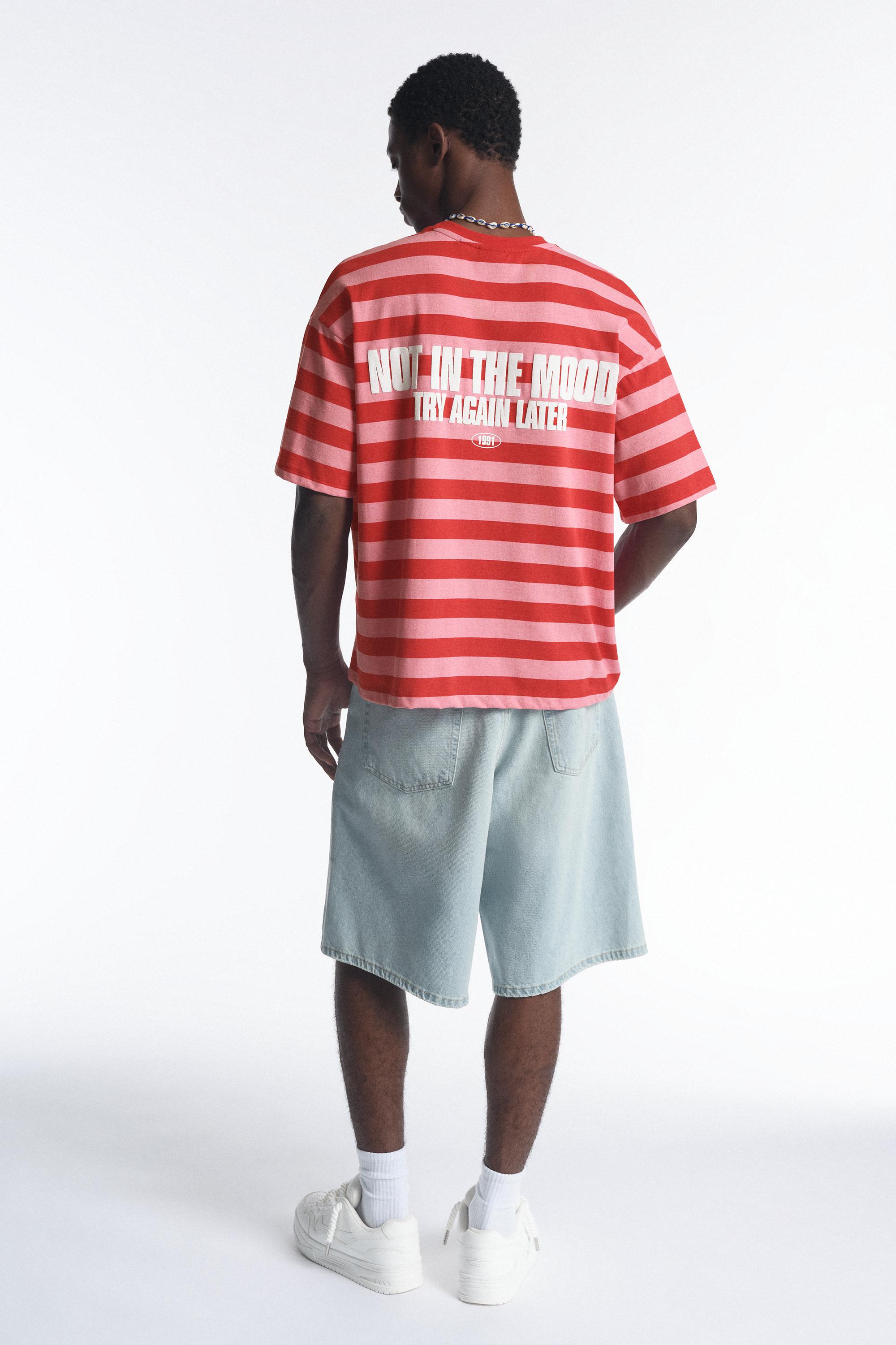 Striped STWD T-shirt — Red