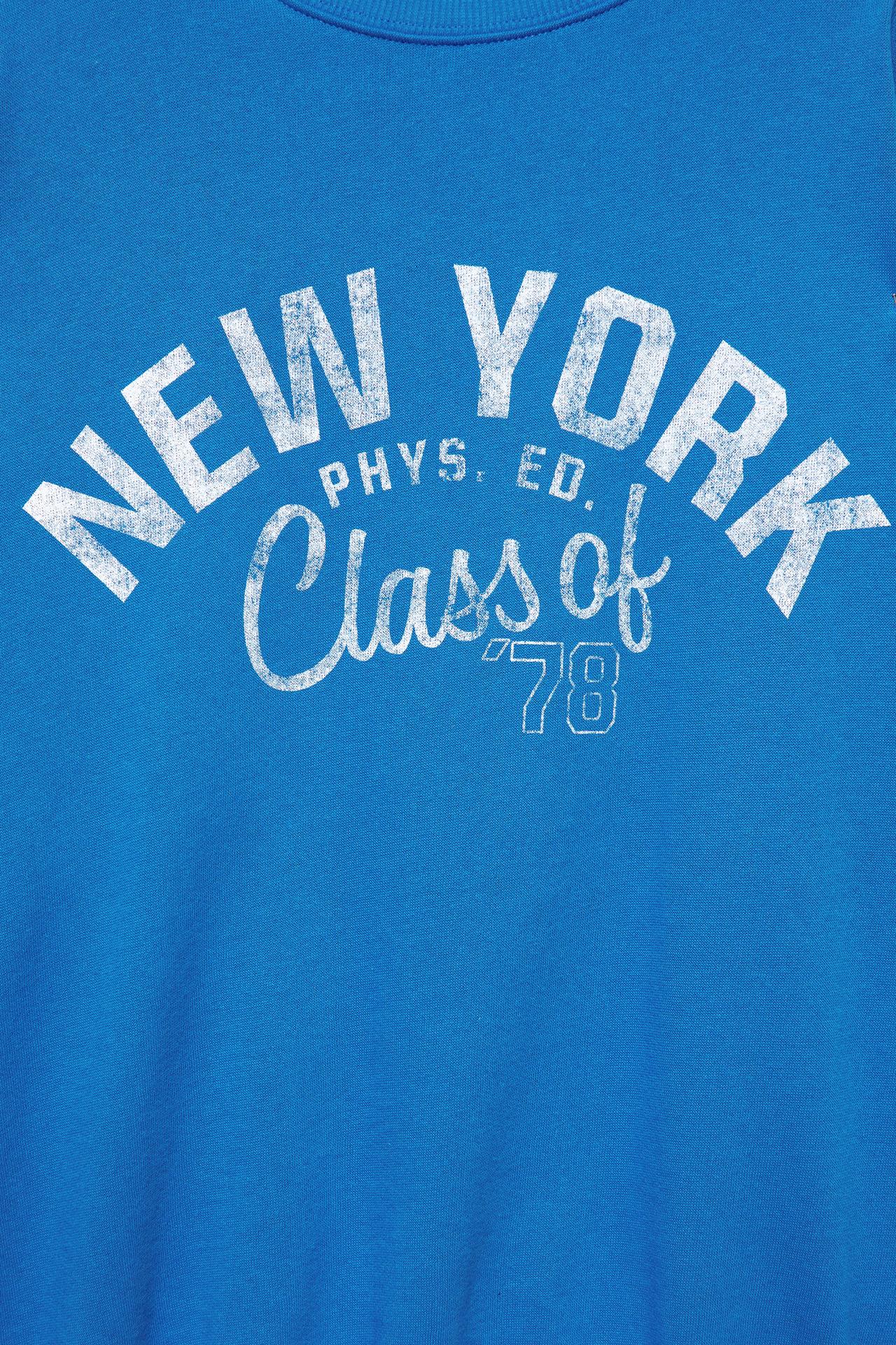 Blue New York sweatshirt — Deep blue