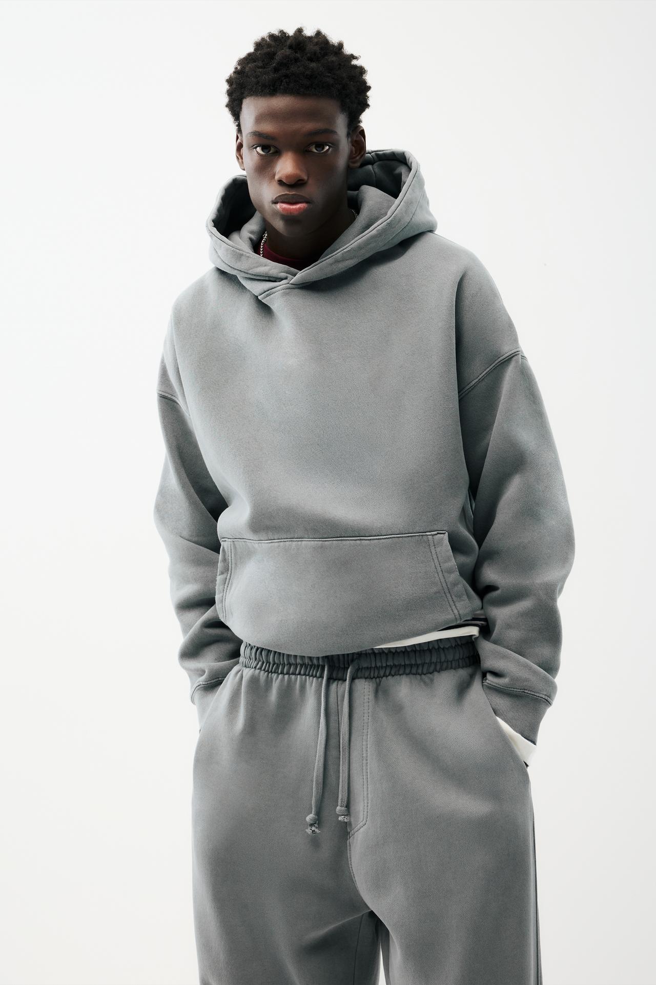Washed STWD hood — Grey