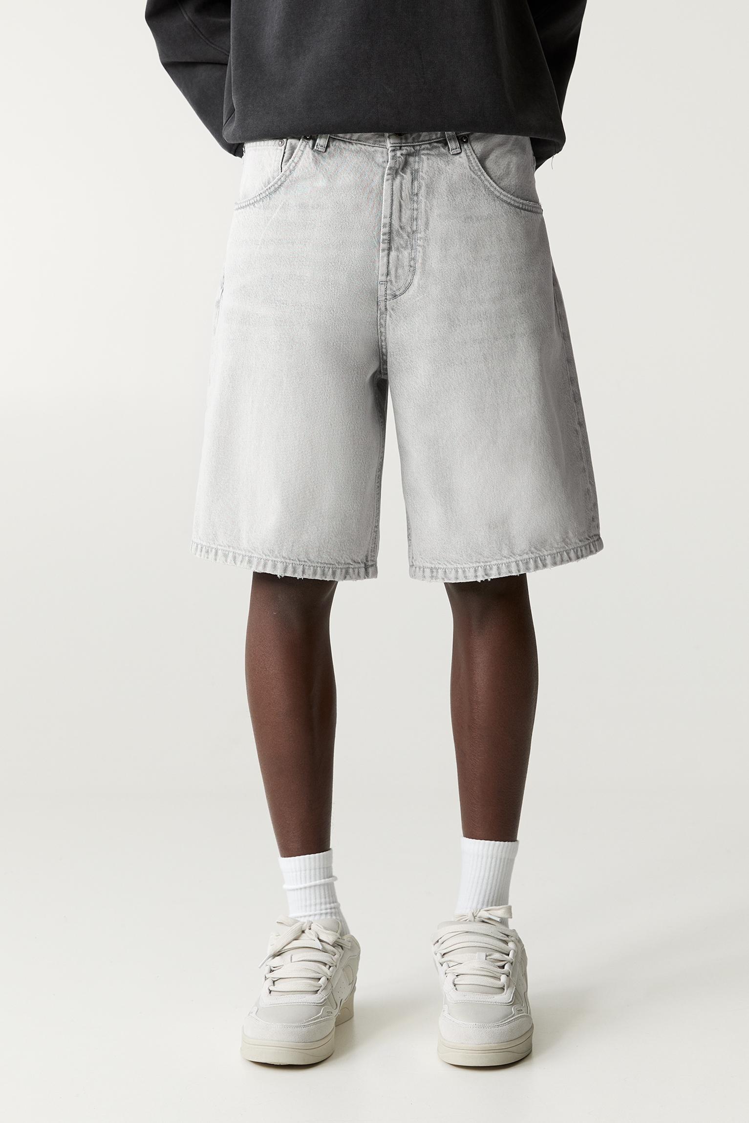 Baggy denim bermuda şort - Görsel 143