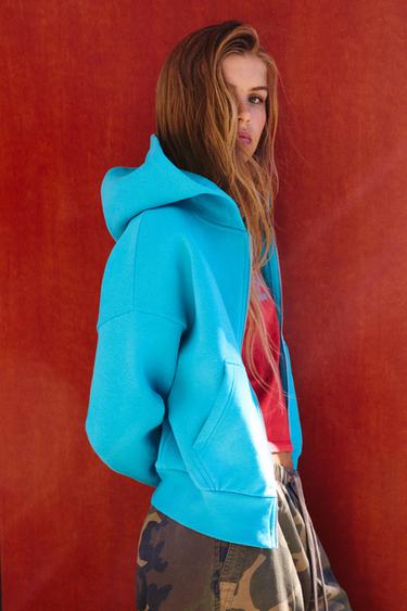 Zip-up hoodie — Turquoise 2