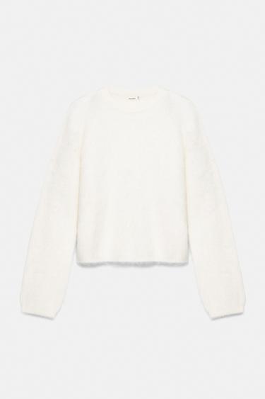 Soft-touch knit jumper — Ecru 6