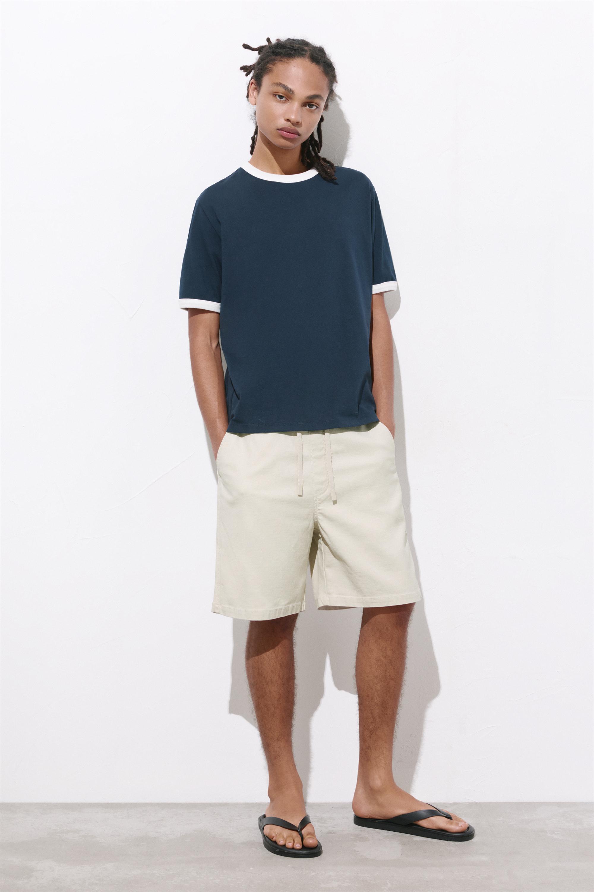 Bermuda sweat shorts — Sand