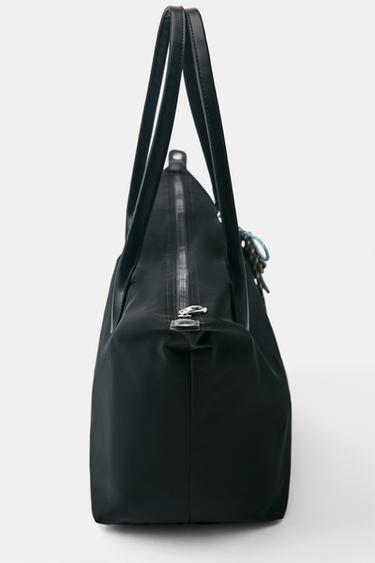 Embellished nylon tote bag — Black 5