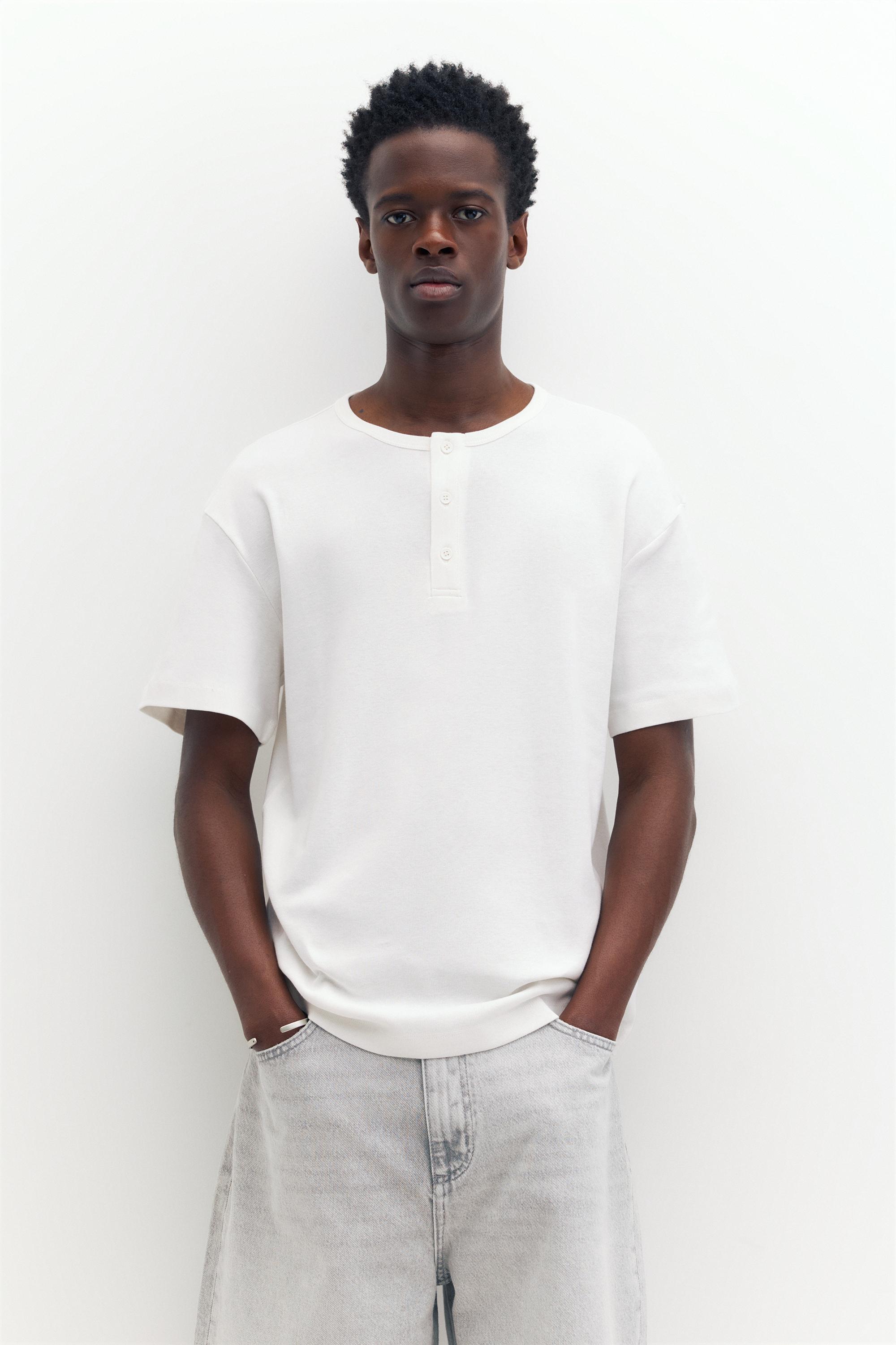 Basic henley t-shirt - Görsel 39