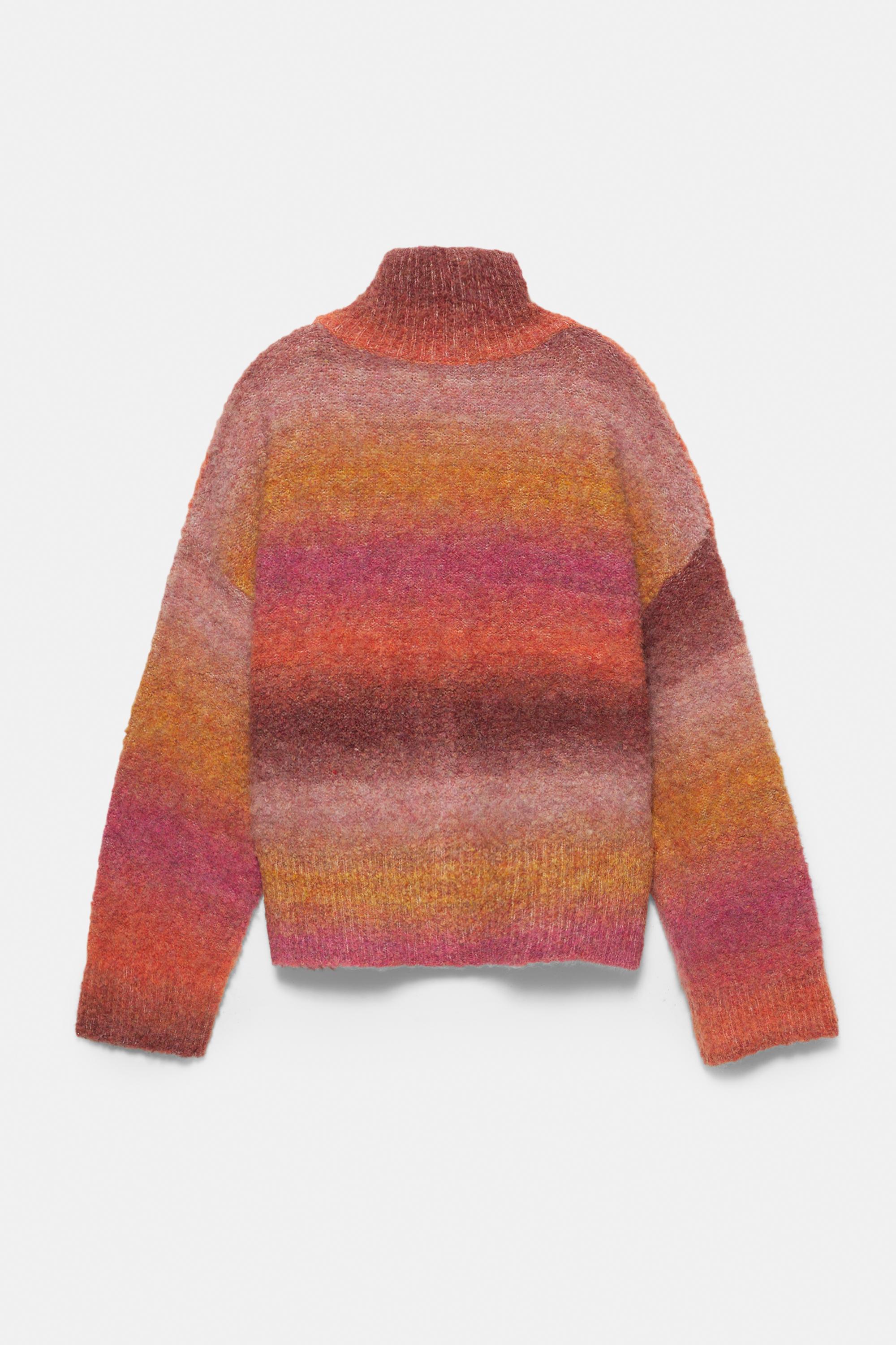 High neck zip-up cardigan - PULL&BEAR