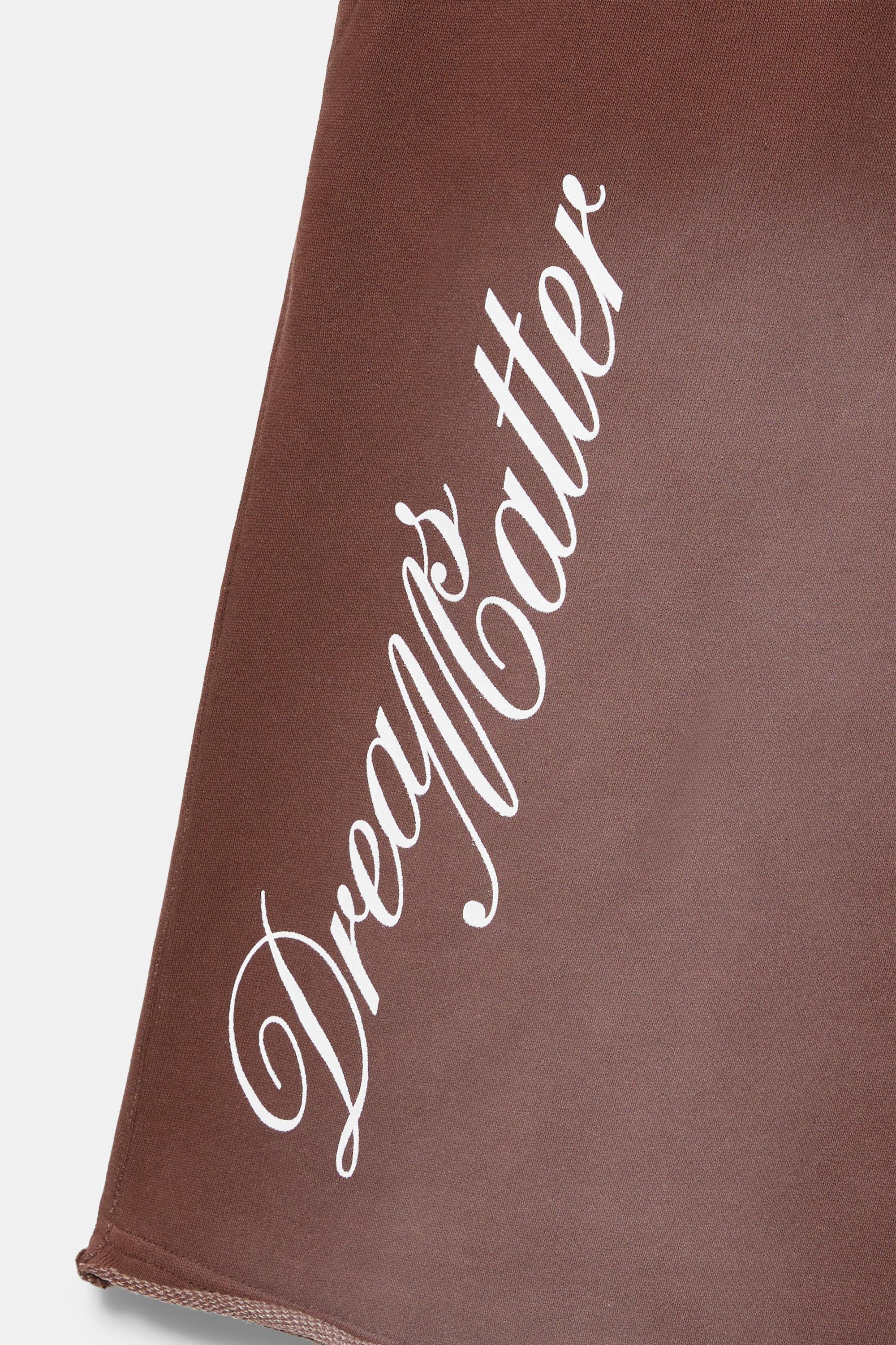 Graphic skater Bermuda sweatshorts — Brown
