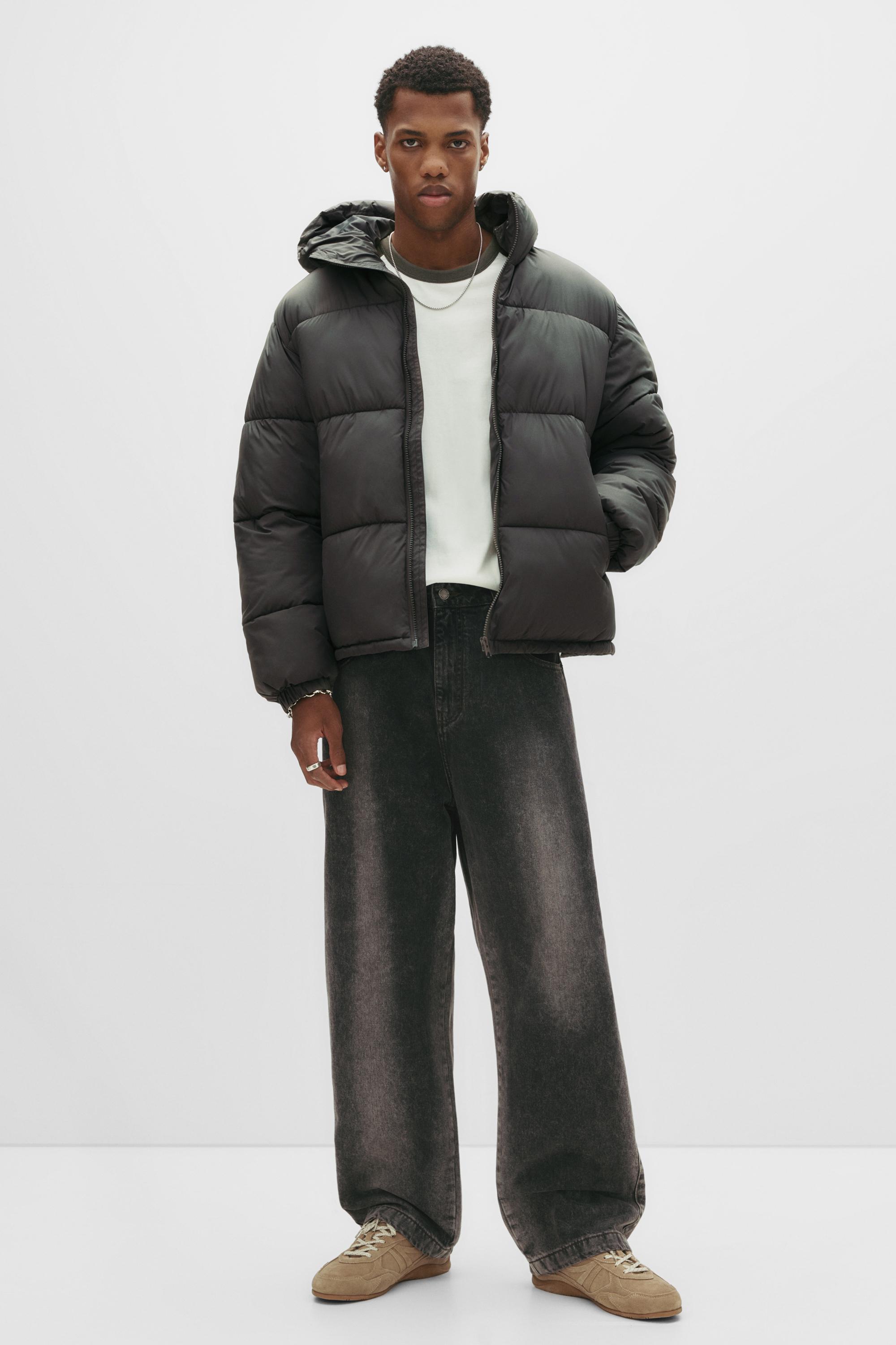 Kapüşonlu Dolgulu Ceket - Görsel 56