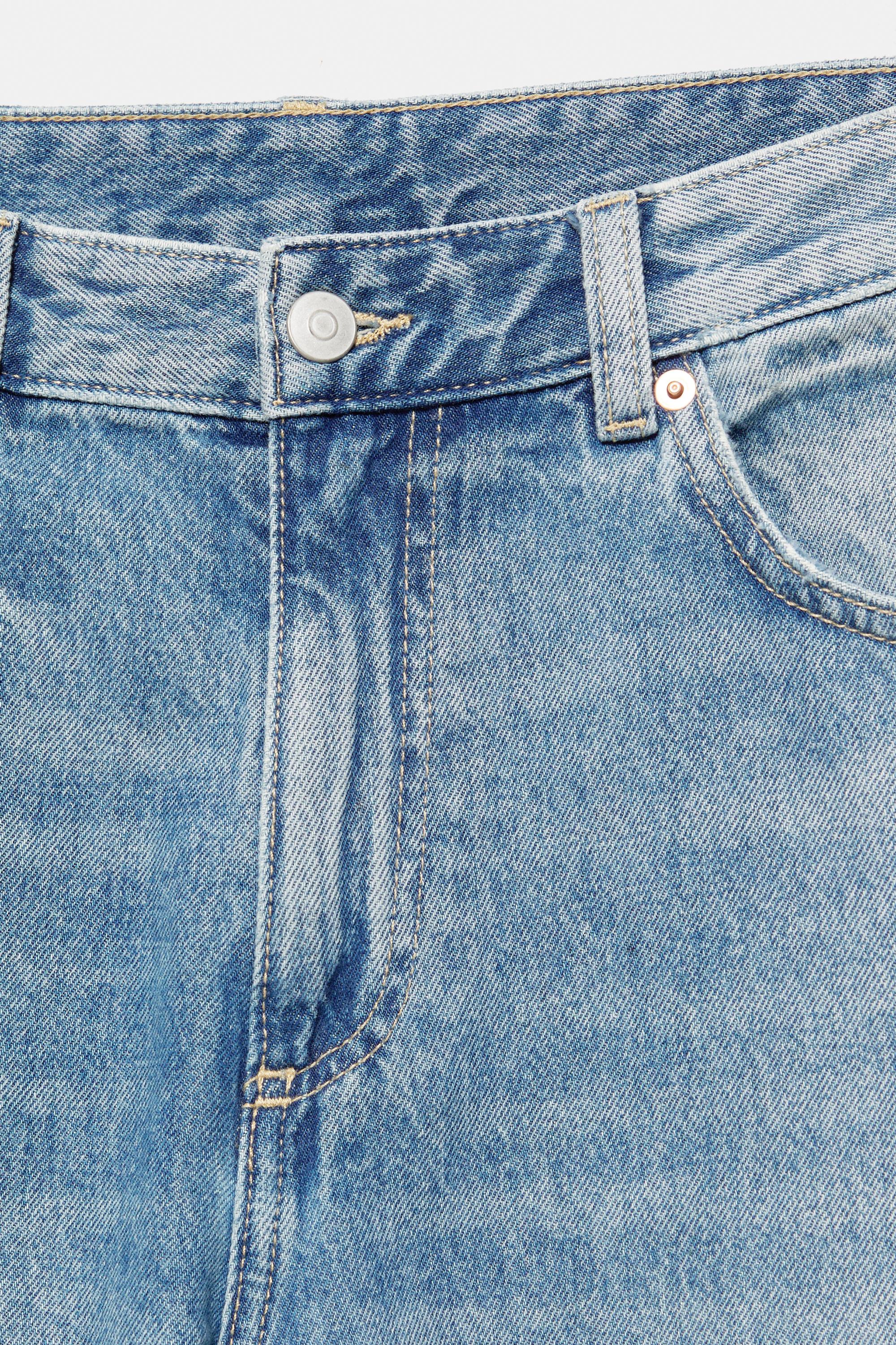 Straight-leg jeans — Medium blue