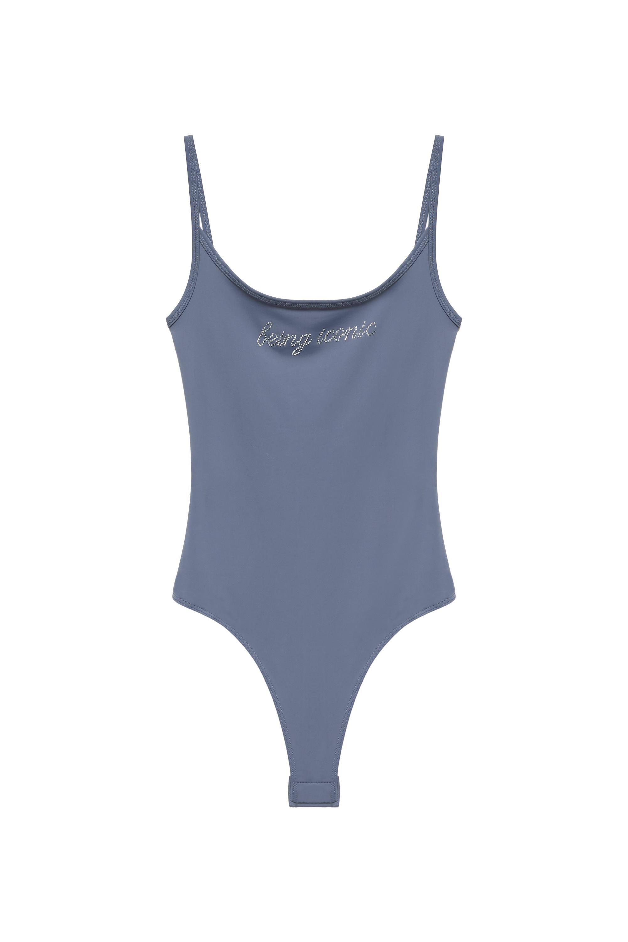 Pull&Bear Parlak taş detaylı body görsel 5