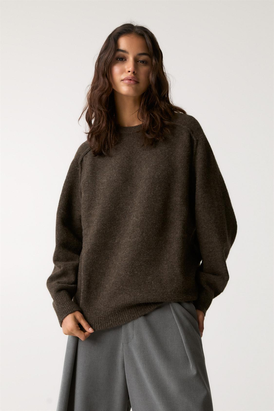 Jersey Cropped Pull And Bear Jerseys Mujer Conjunto De Punto Pull
