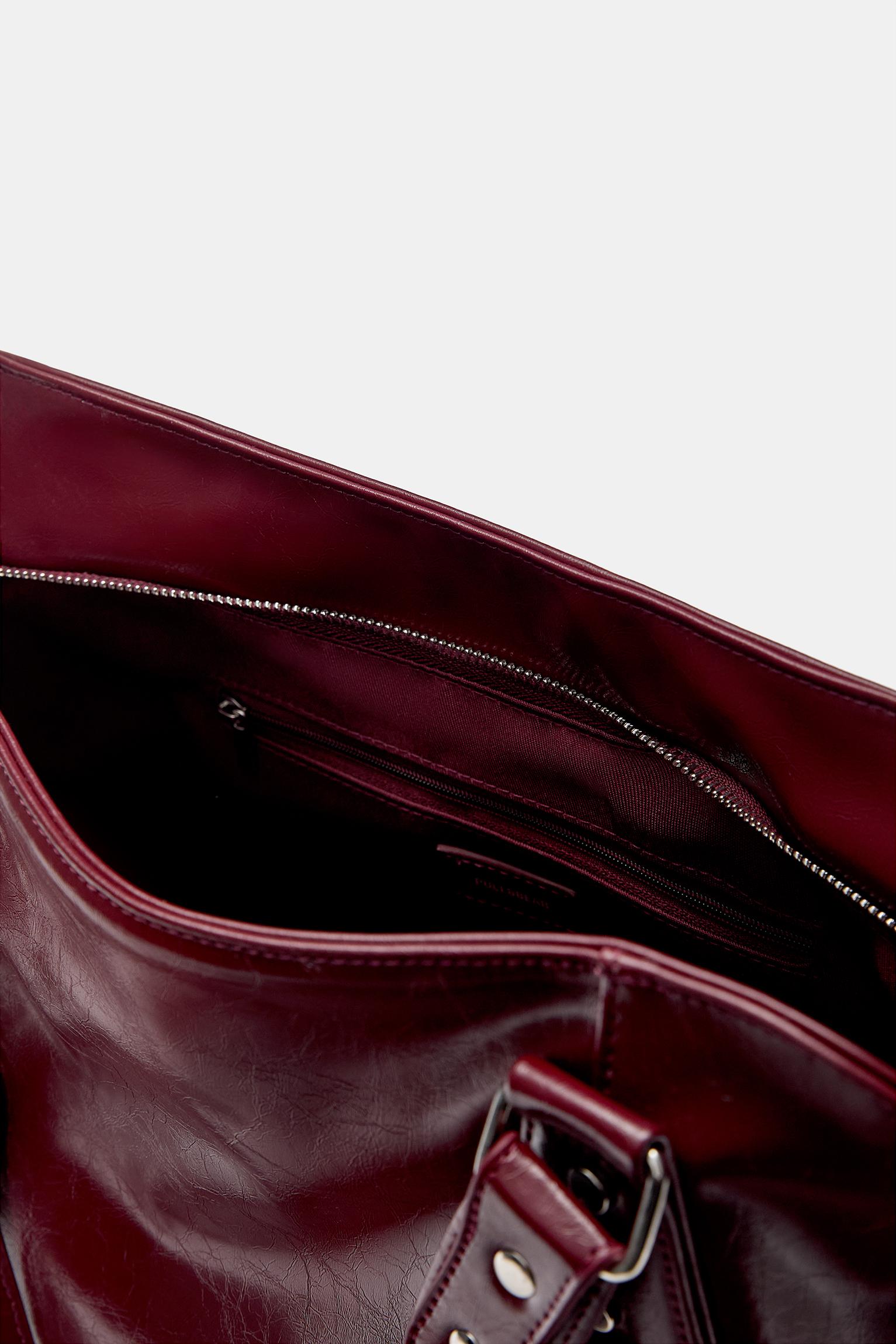 Süsleme detaylı shopper çanta - Görsel 12