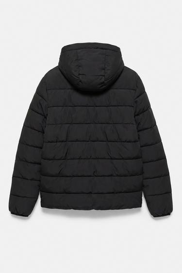 Puffer jacket with hood — Black 7