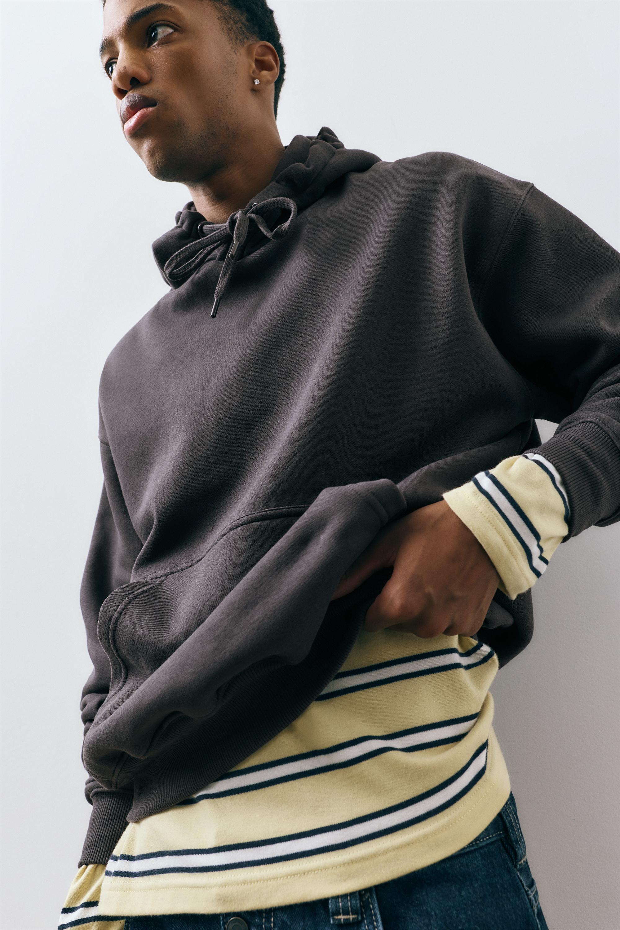 Basic kapüşonlu sweatshirt - Görsel 105