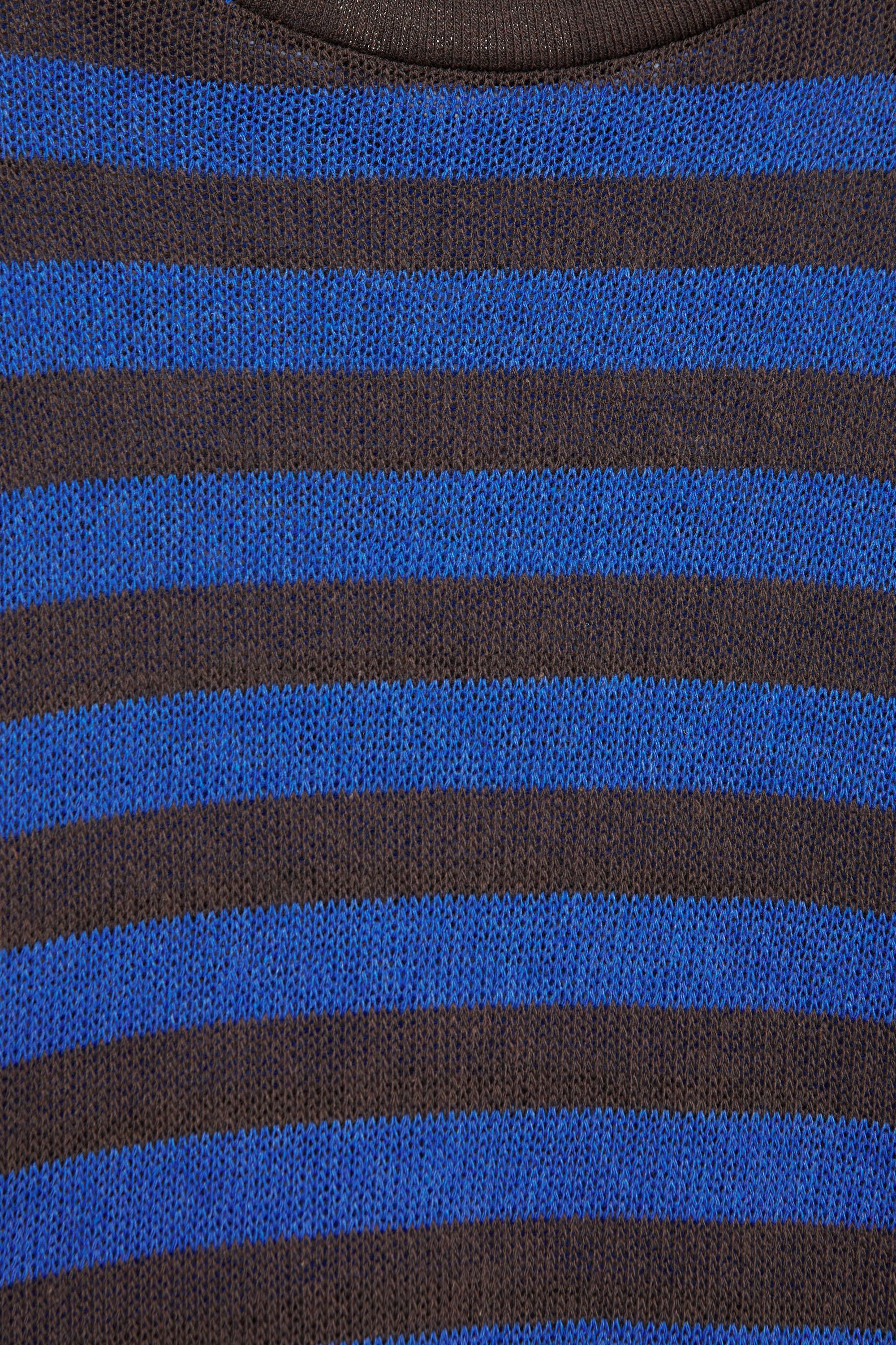 Striped knit T-shirt — Striped