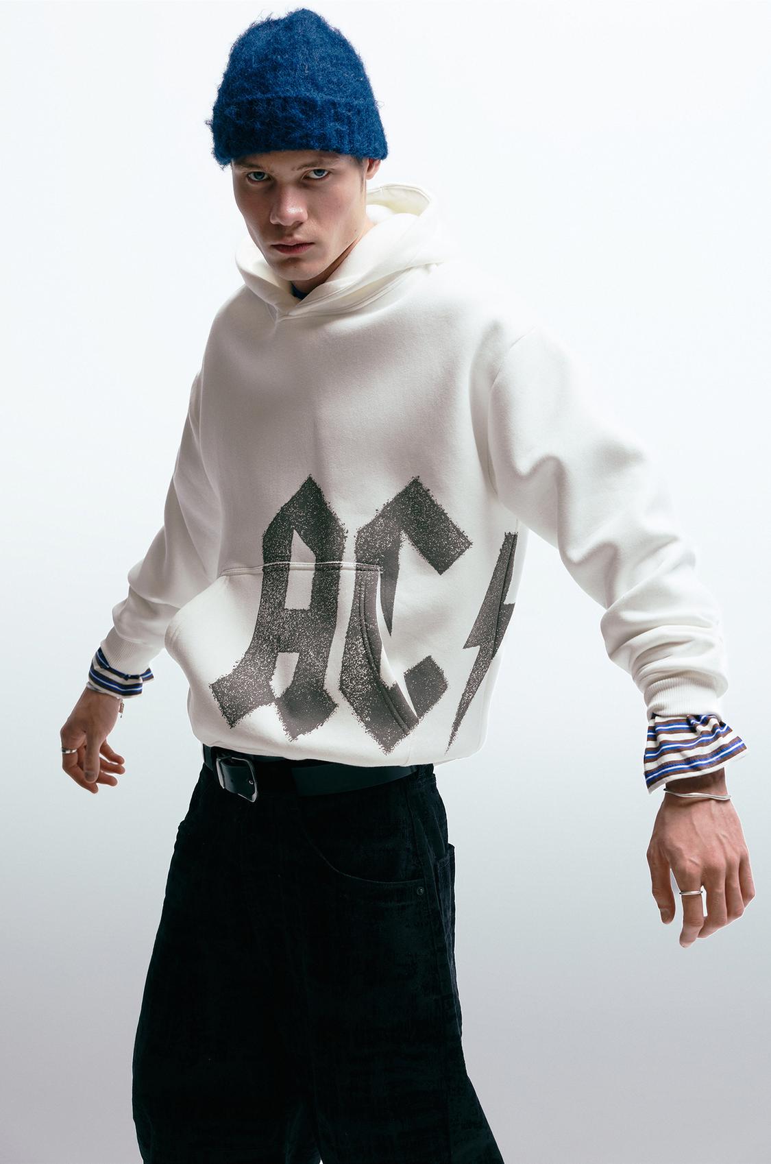 Felpa Con Cappuccio Uomo AC/DC Logo Tour, Regular Fit, Ufficiale - 6