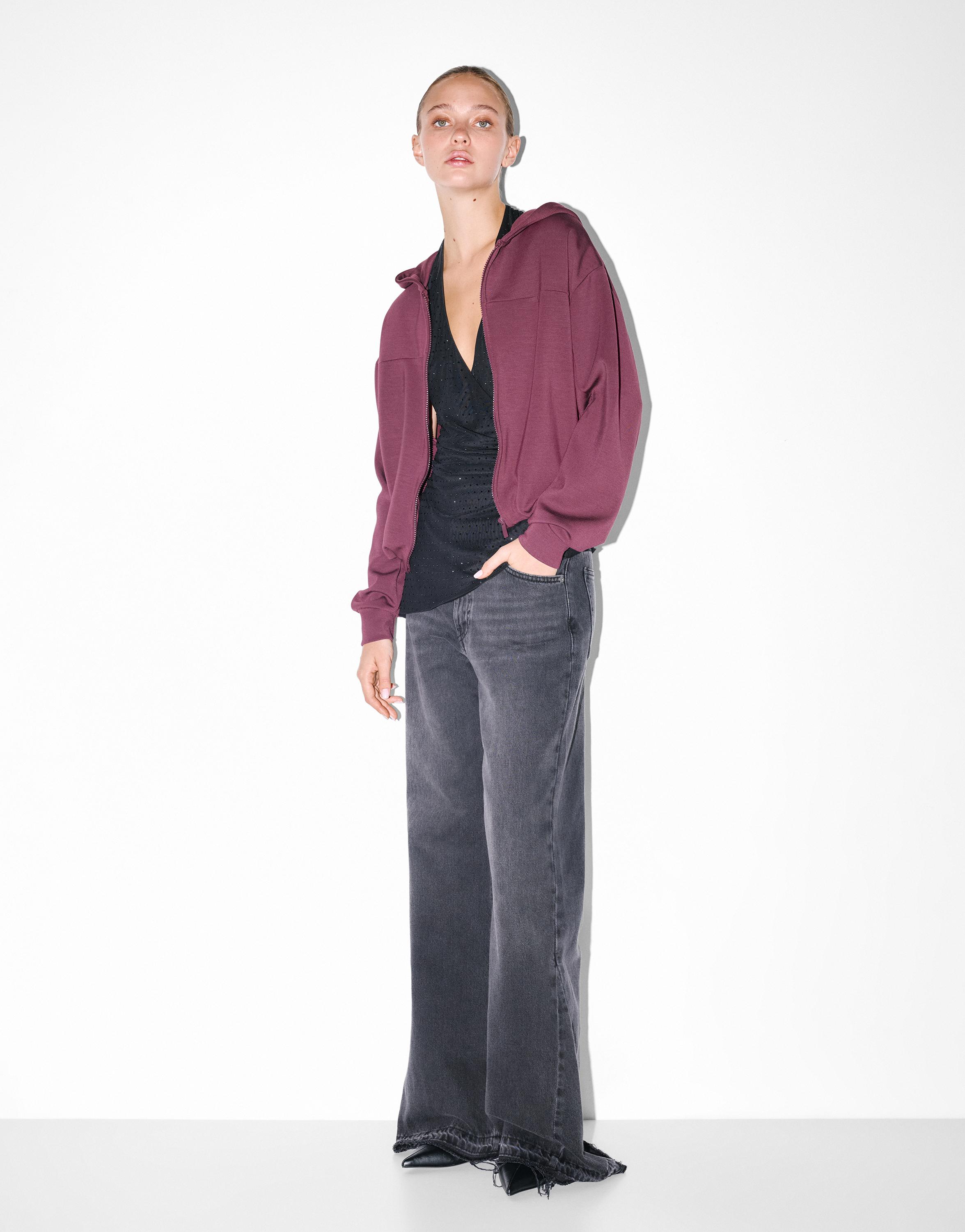 Yumuşak dokulu kapüşonlu sweatshirt - Görsel 34