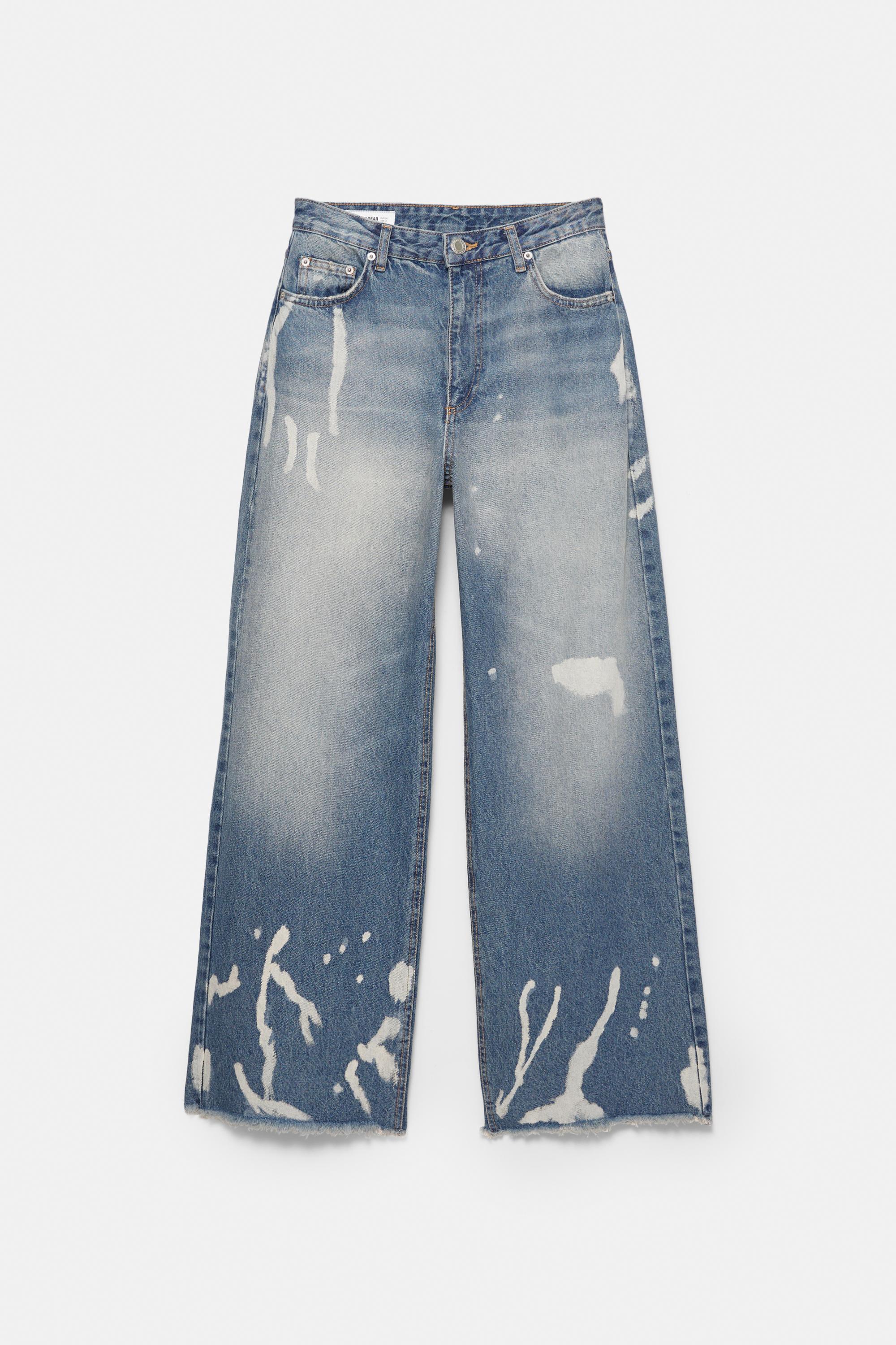 Bleached effect baggy jeans - pull&bear
