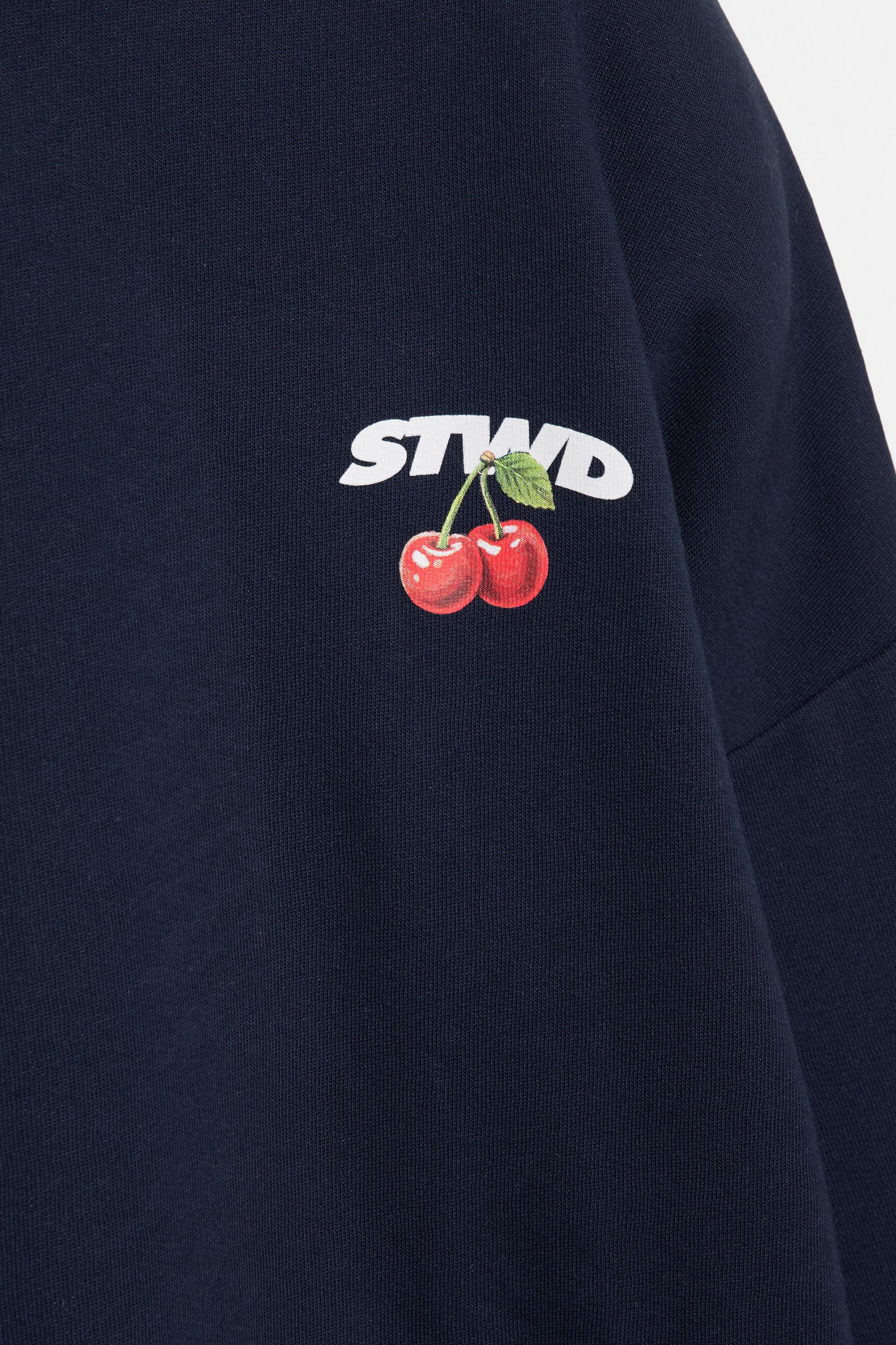 STWD kiraz kapüşonlu sweatshirt - Görsel 2