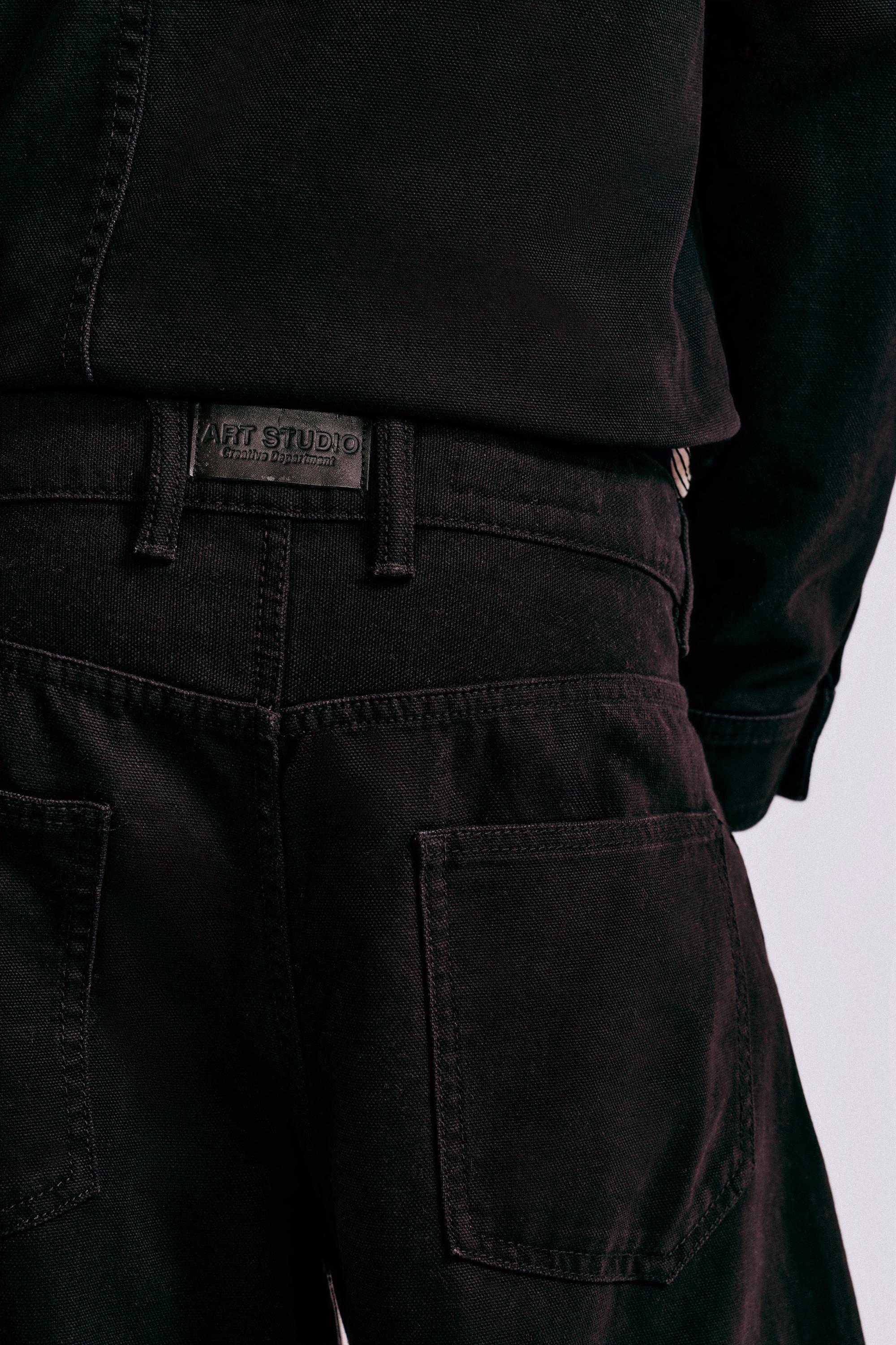 Double-leg trousers — Black