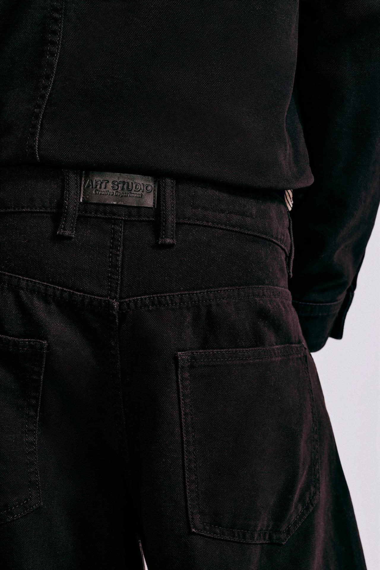 Double-leg trousers — Black
