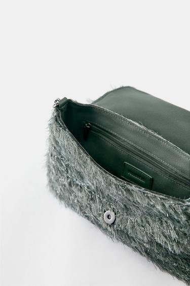 Textured crossbody bag — Green 4