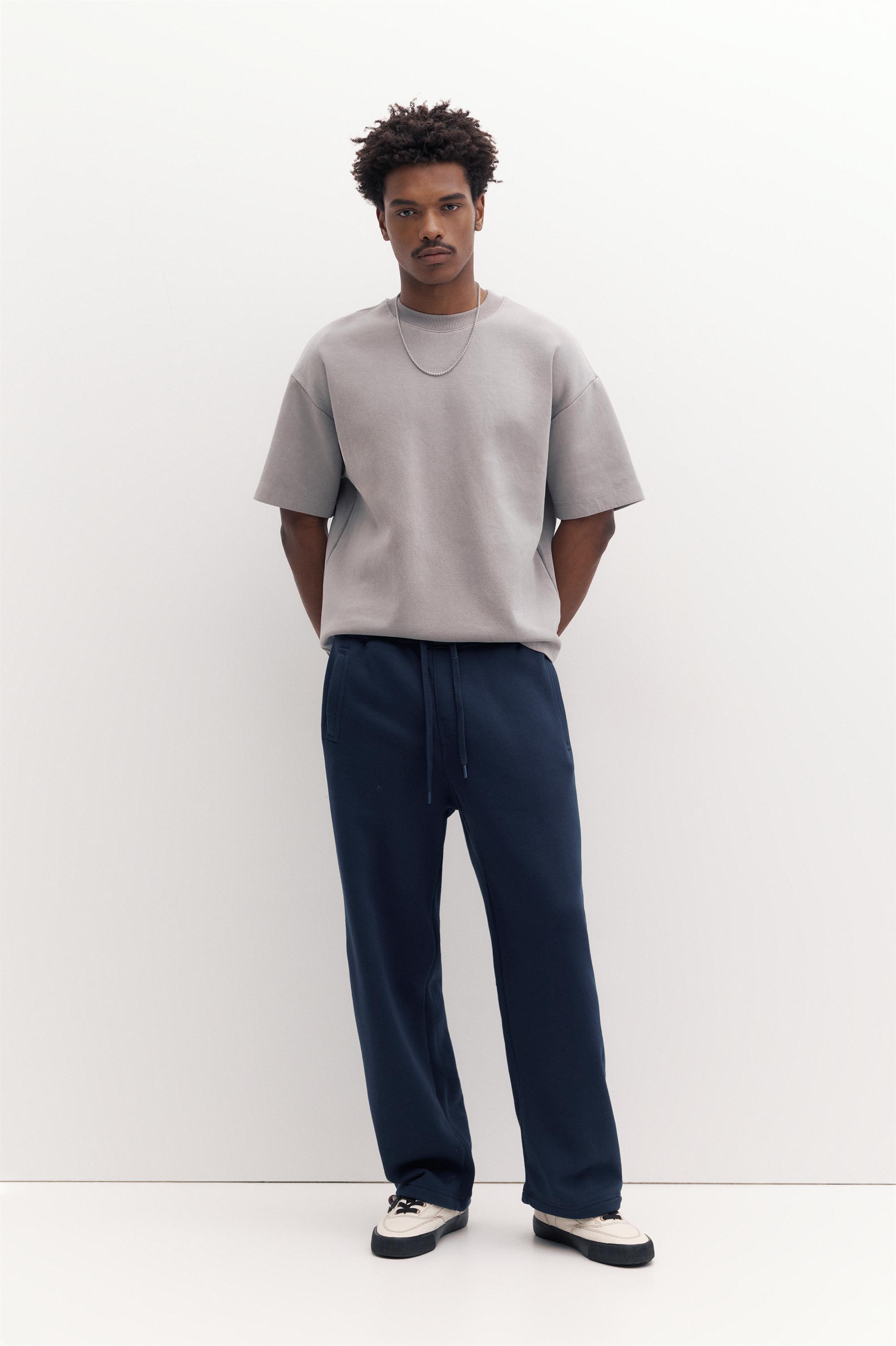 Basic baggy tracksuit bottoms — Navy