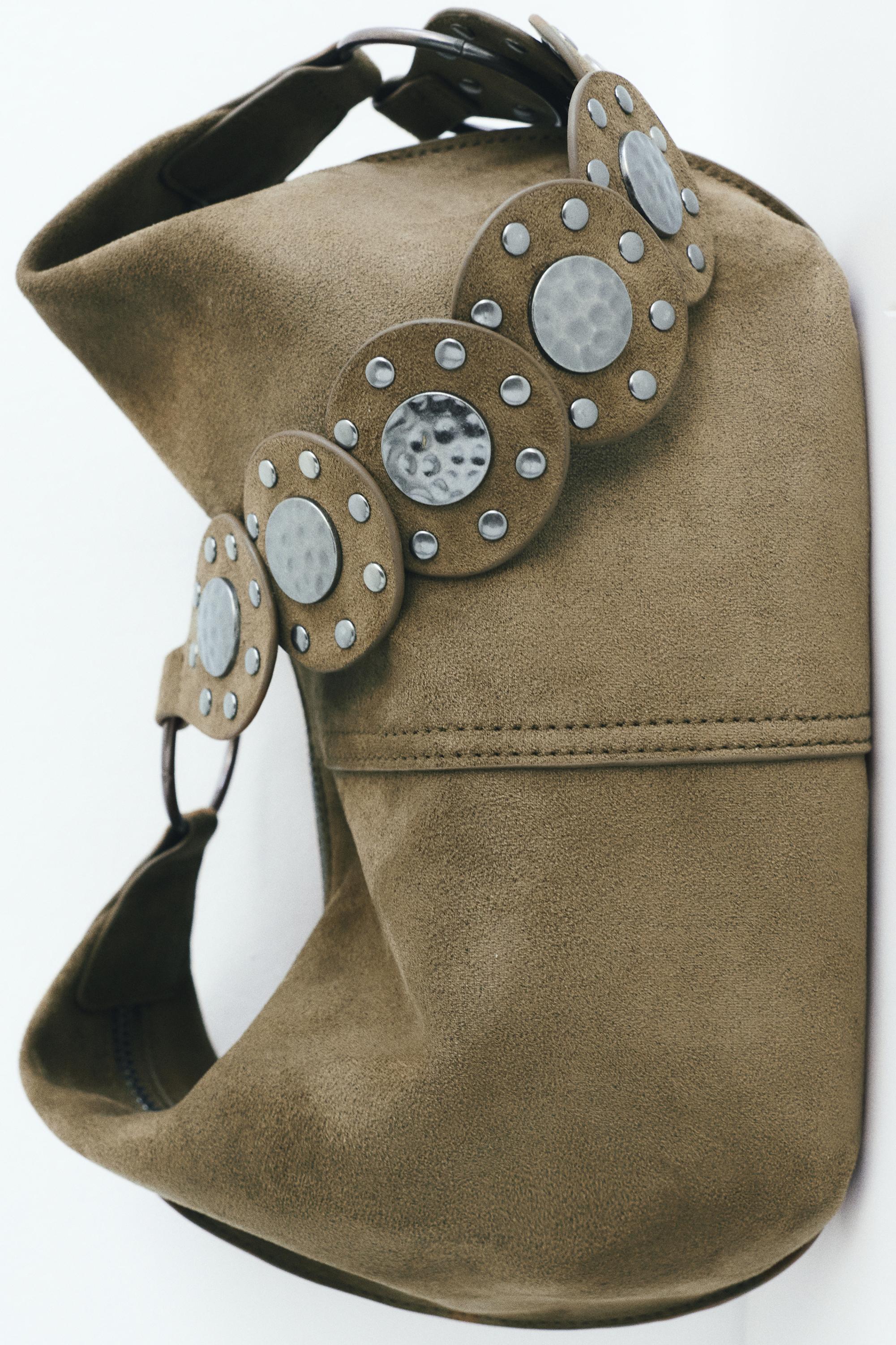 Zımba detaylı omuz çantası - Görsel 21