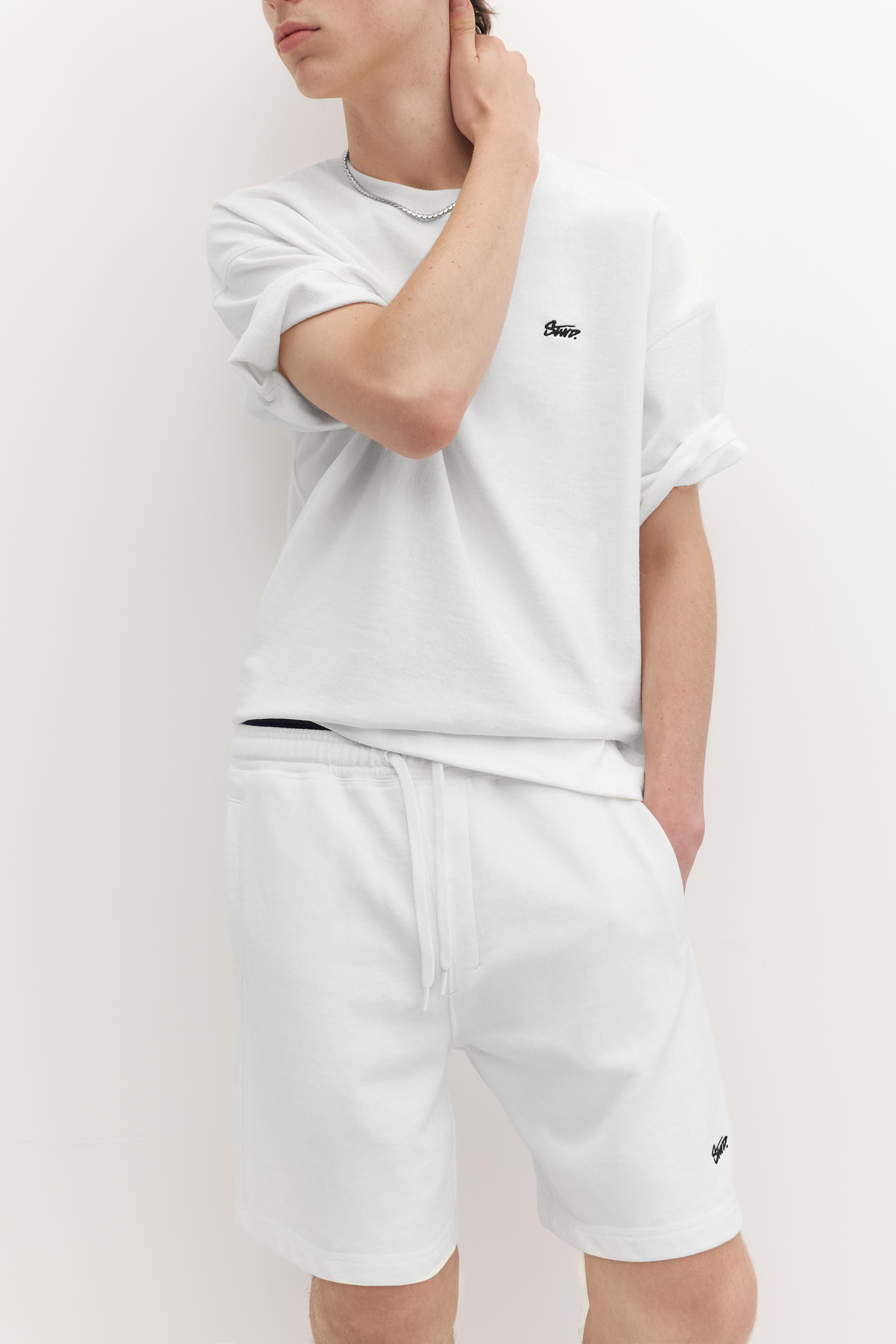 STWD jogger Bermuda shorts — White