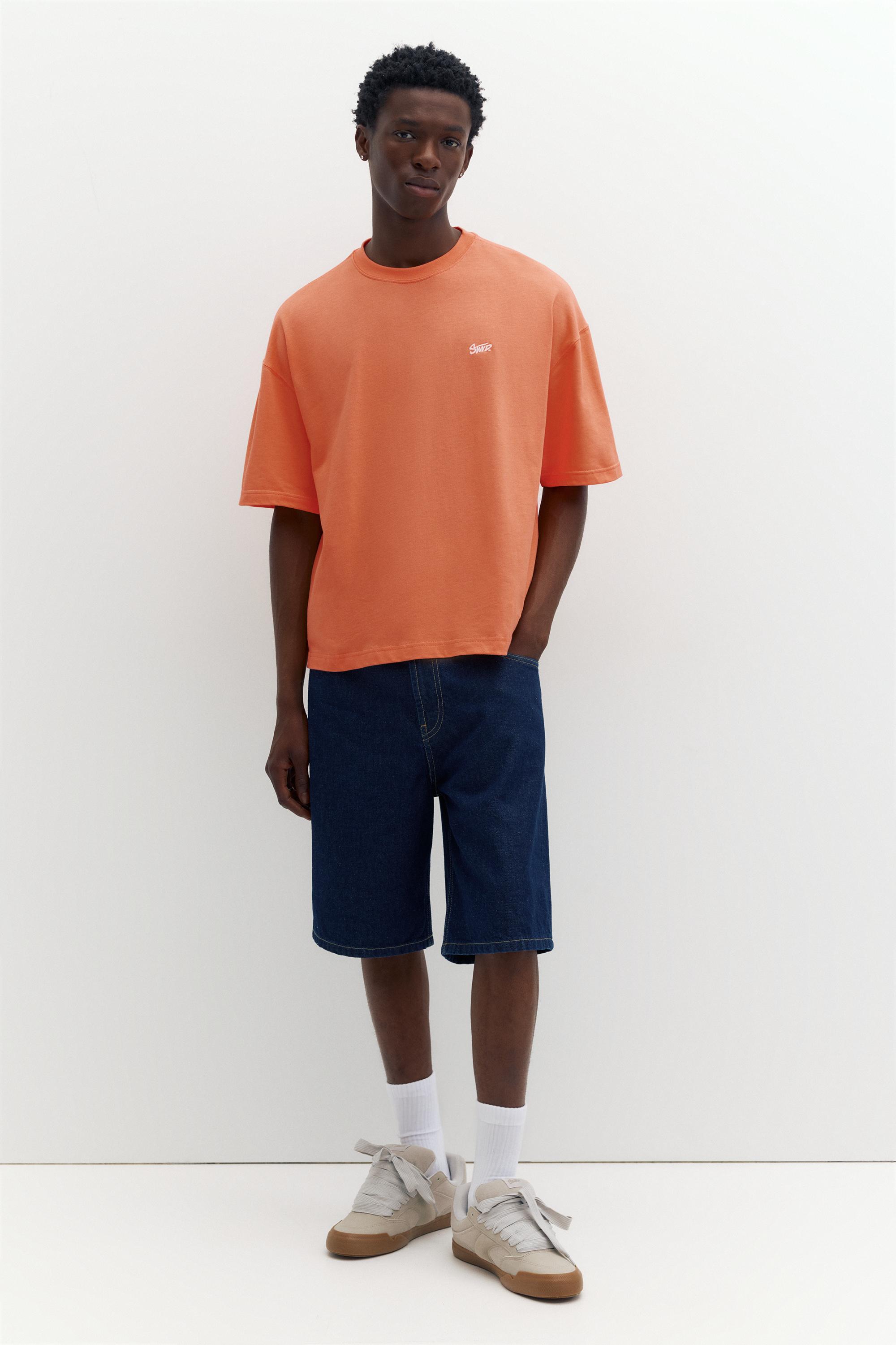 STWD logolu salaş t-shirt - Görsel 7
