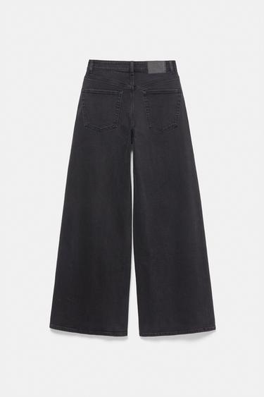 Super wide-leg comfort jeans — Black 7