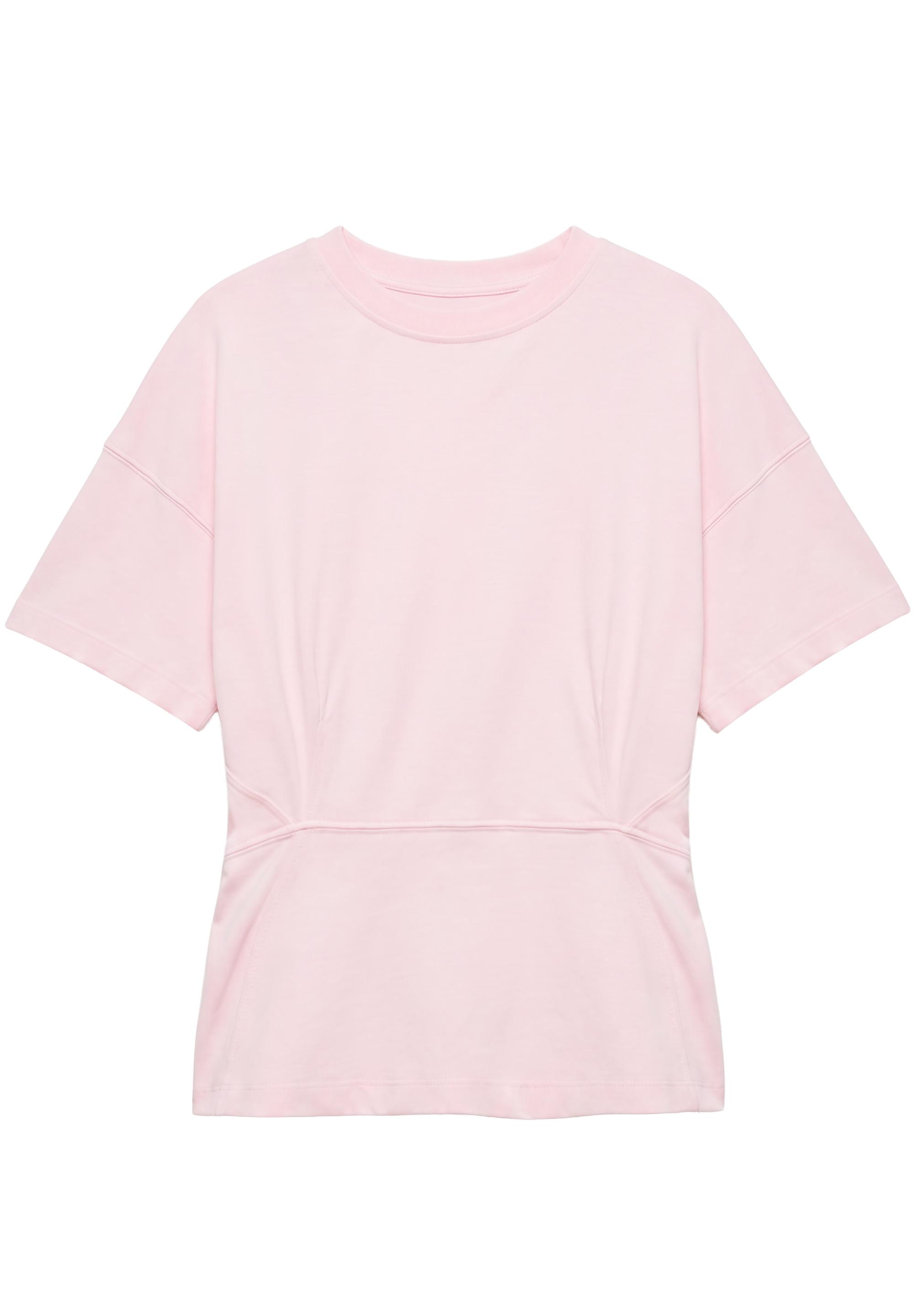 Panelled boxy-fit T-shirt — Pink