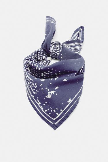 STWD paisley print bandana — Violet 6