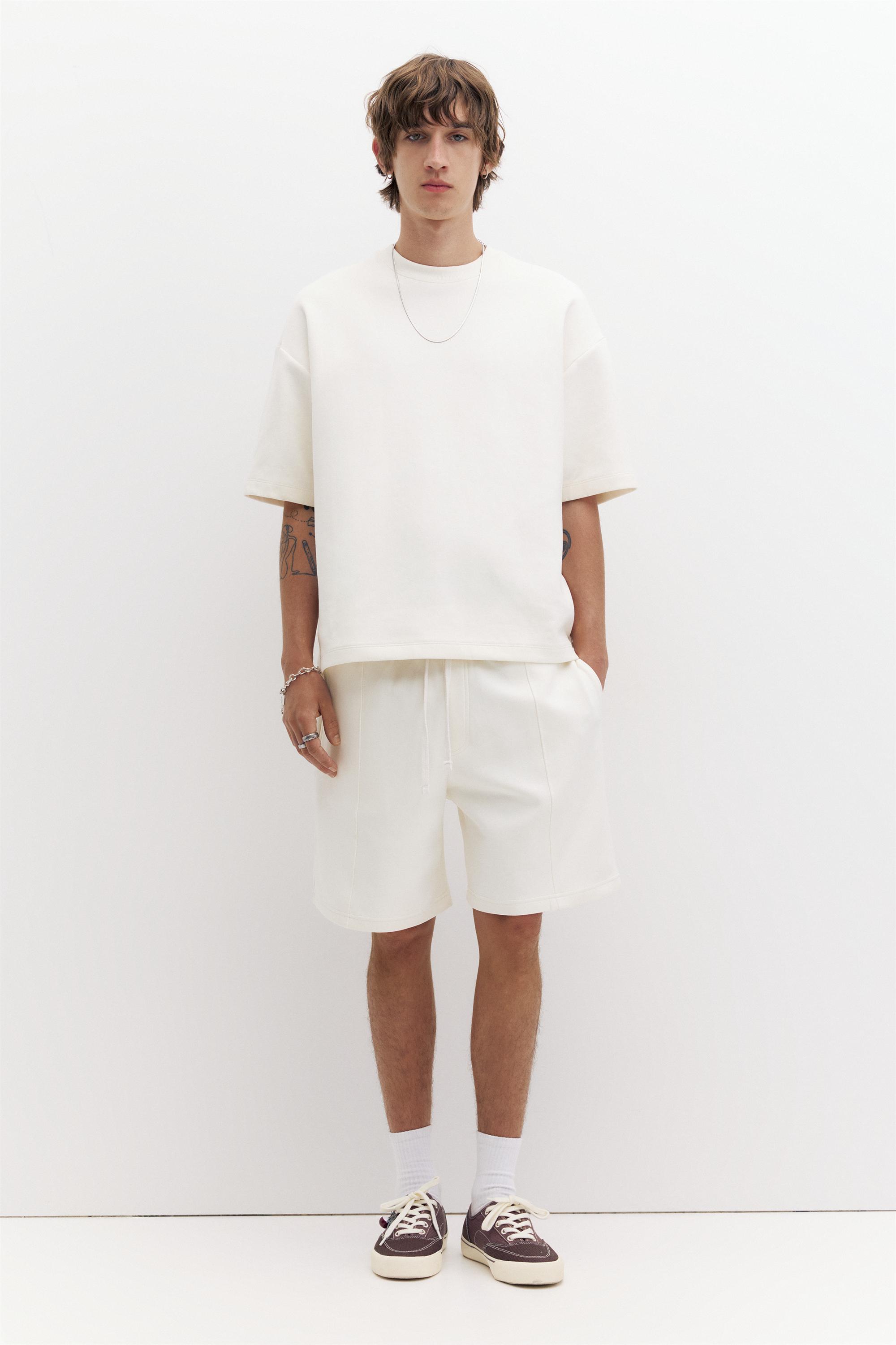 Kısa kollu interlok sweatshirt - Görsel 18