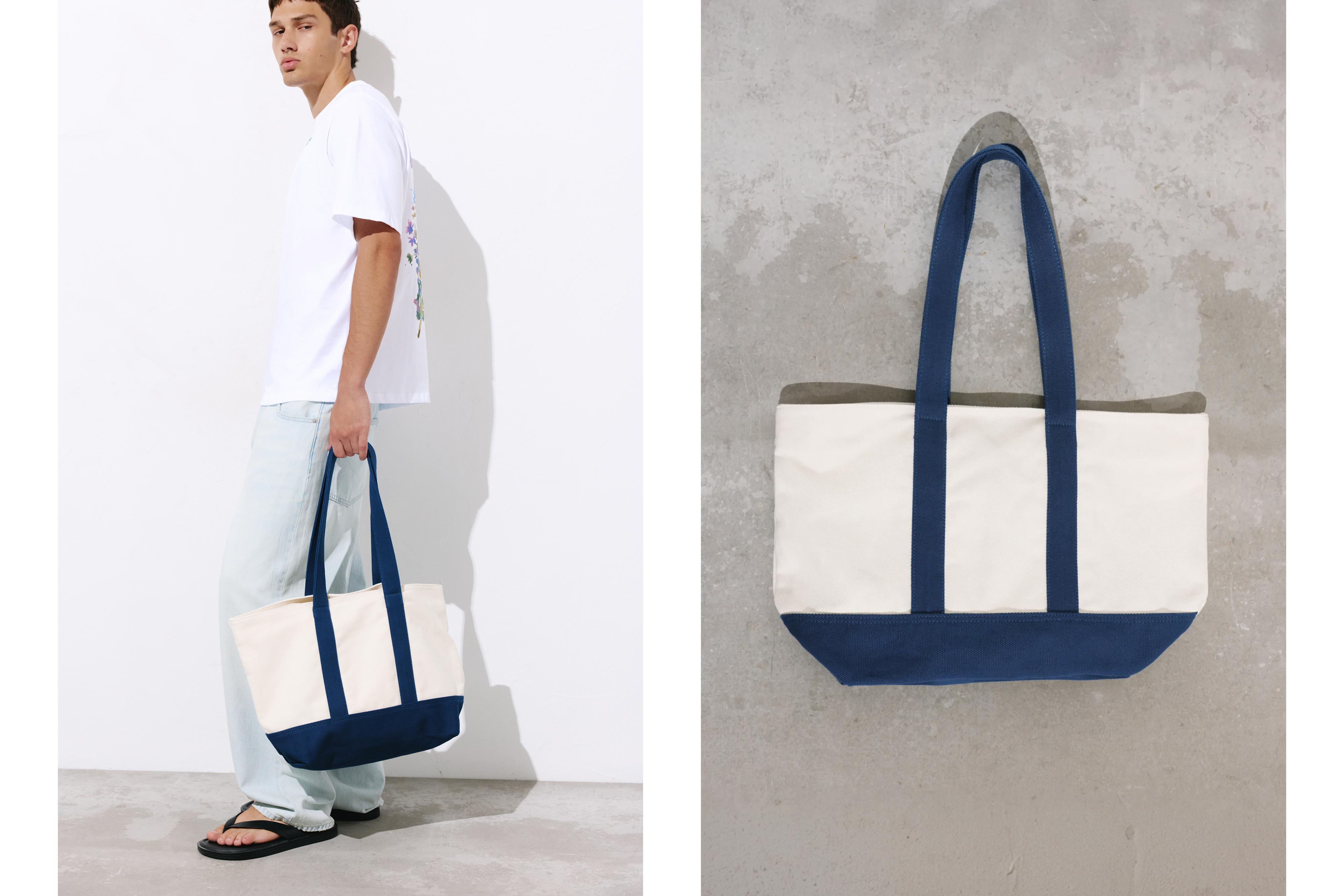 Canvas tote bag — Blue