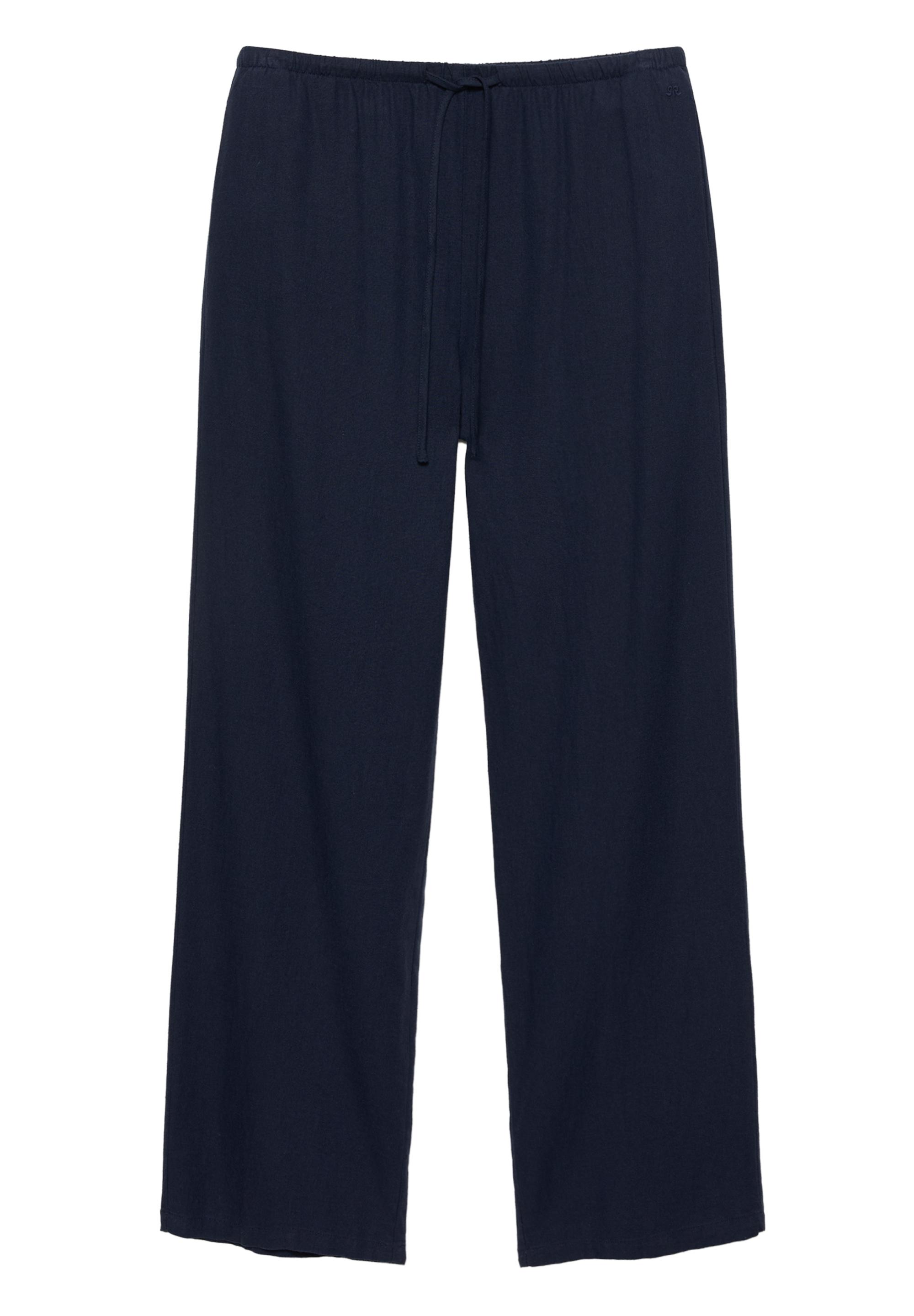 Linen blend joggers — Navy