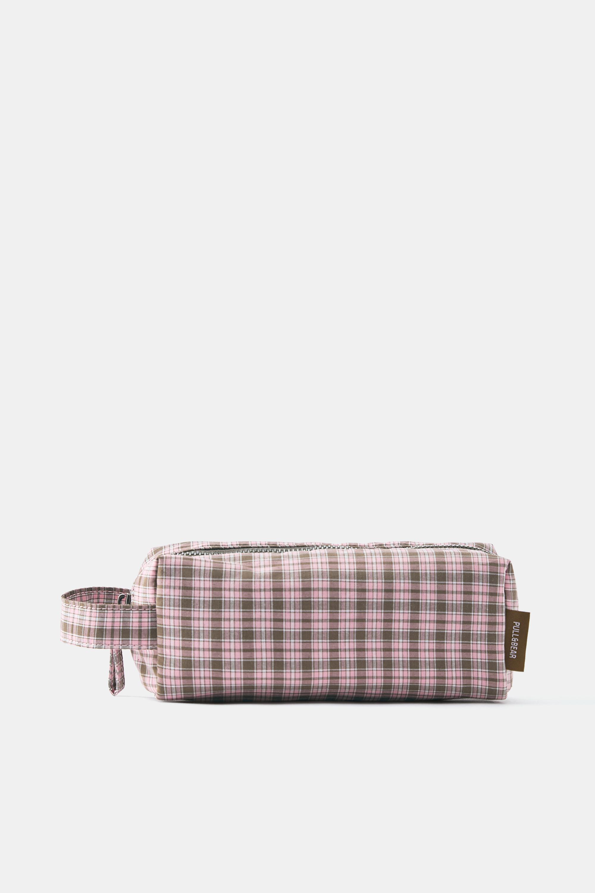 Check print case — Pink