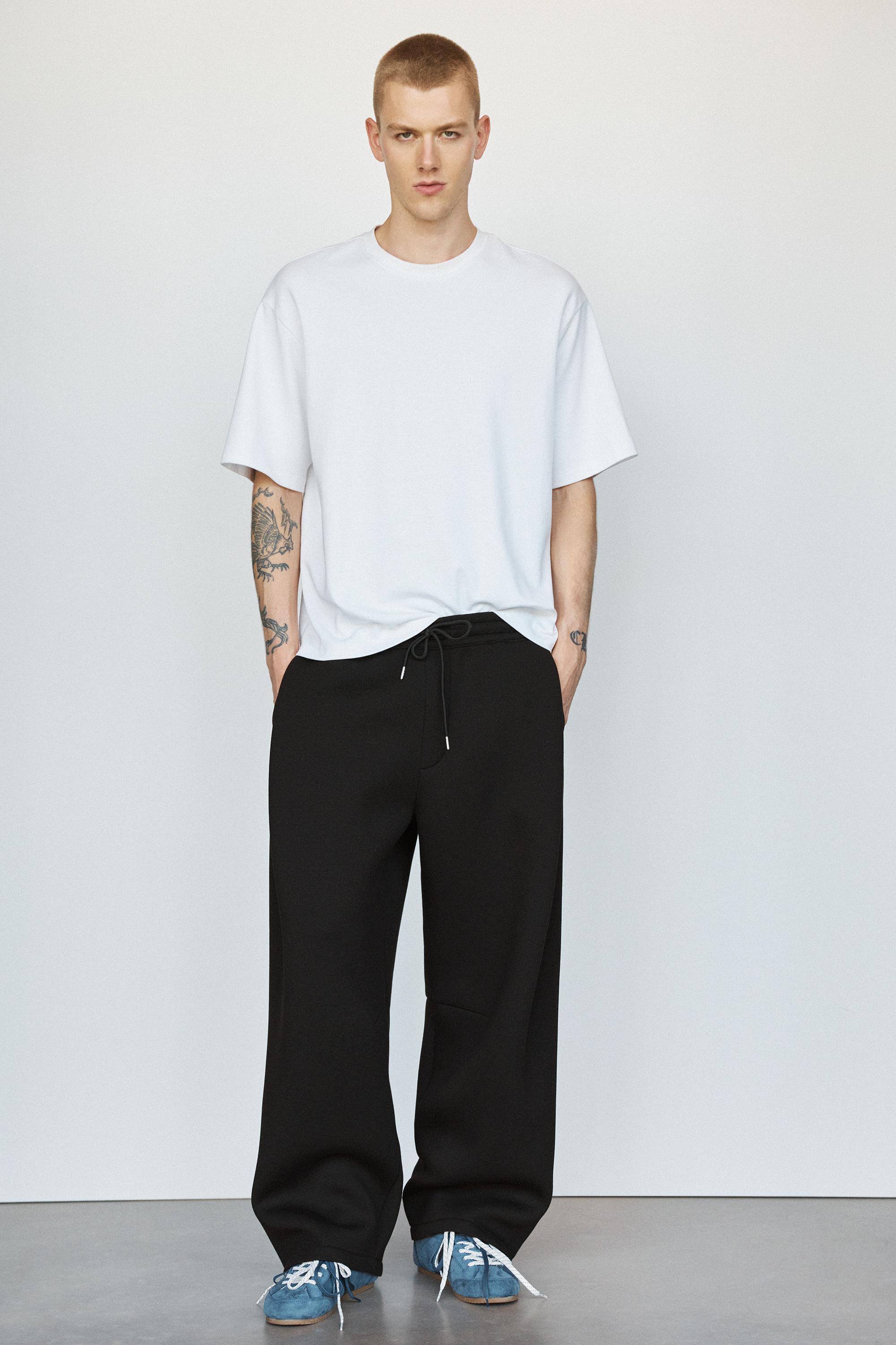 Pantalon Effet Néoprène À Pinces