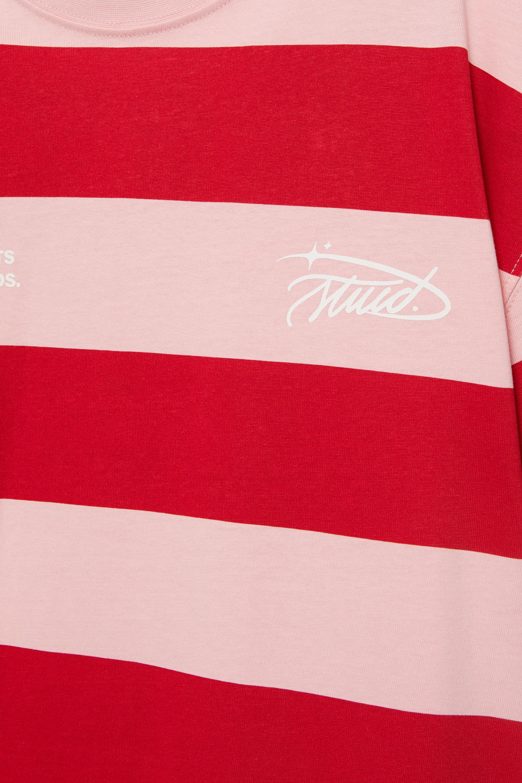 Kısa kollu çizgili tişört - Görsel 4