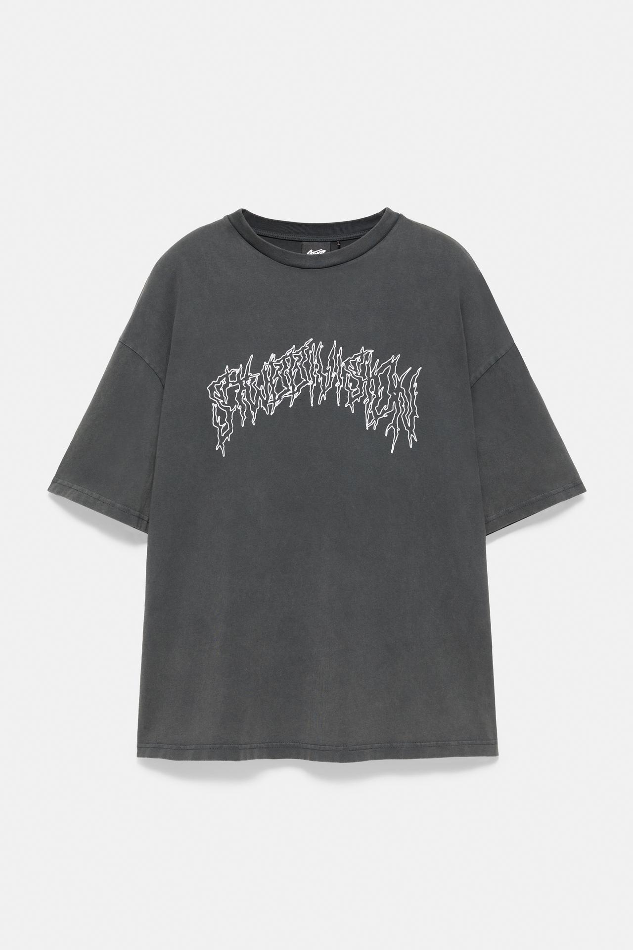 Acid wash STWD T-shirt — Black