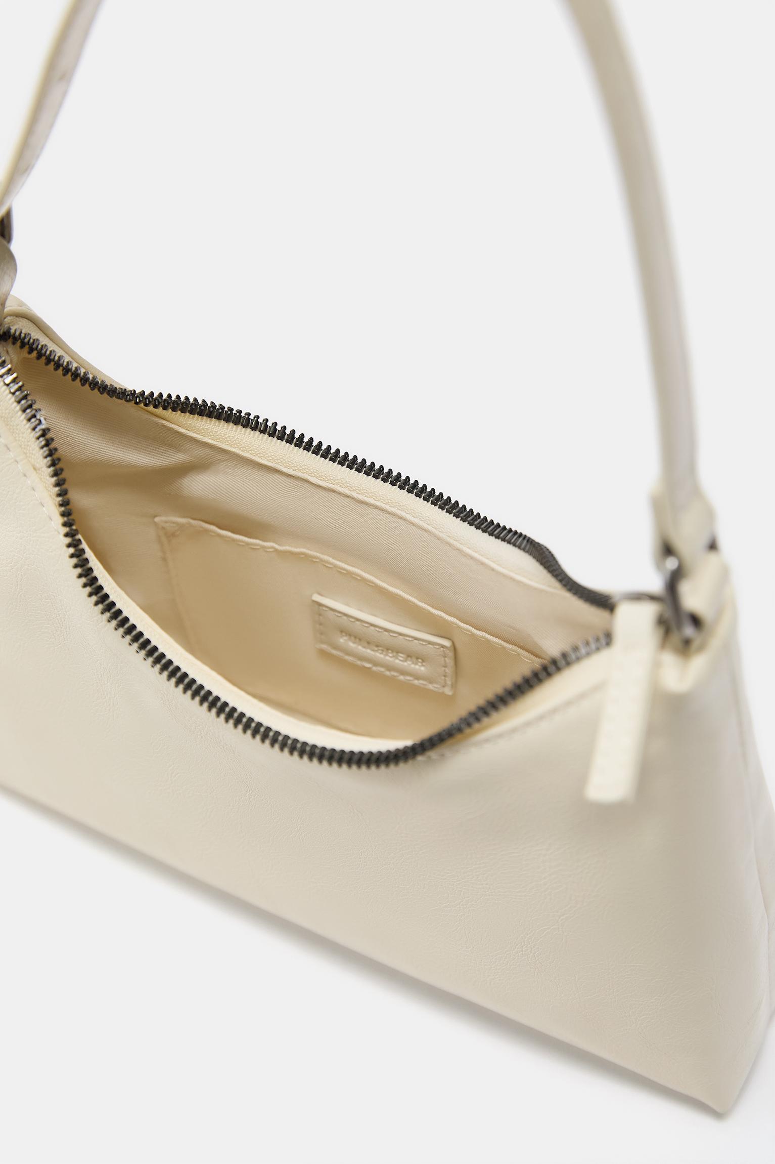 Casual shoulder bag — Ecru
