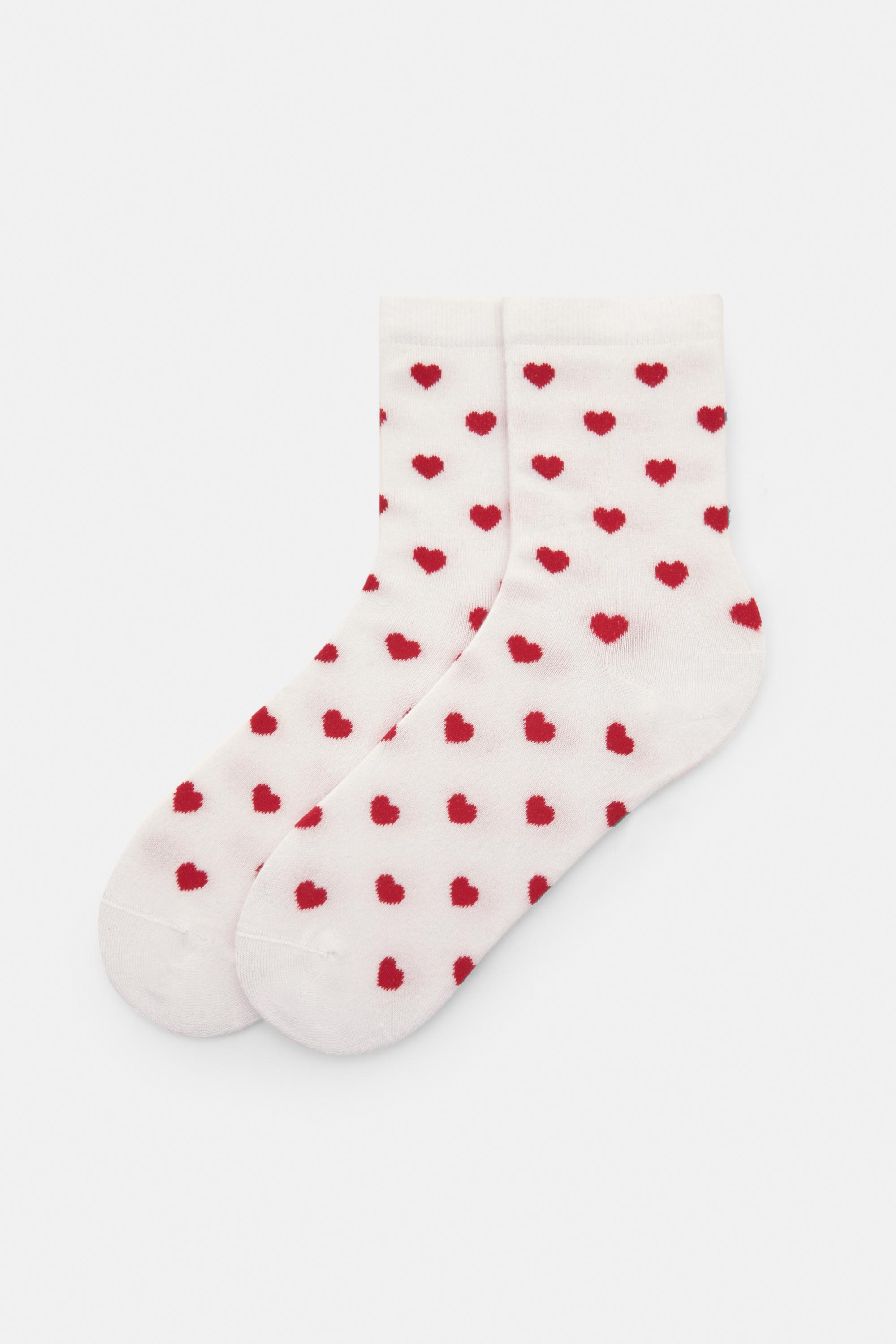 Socken Mit Herzmuster