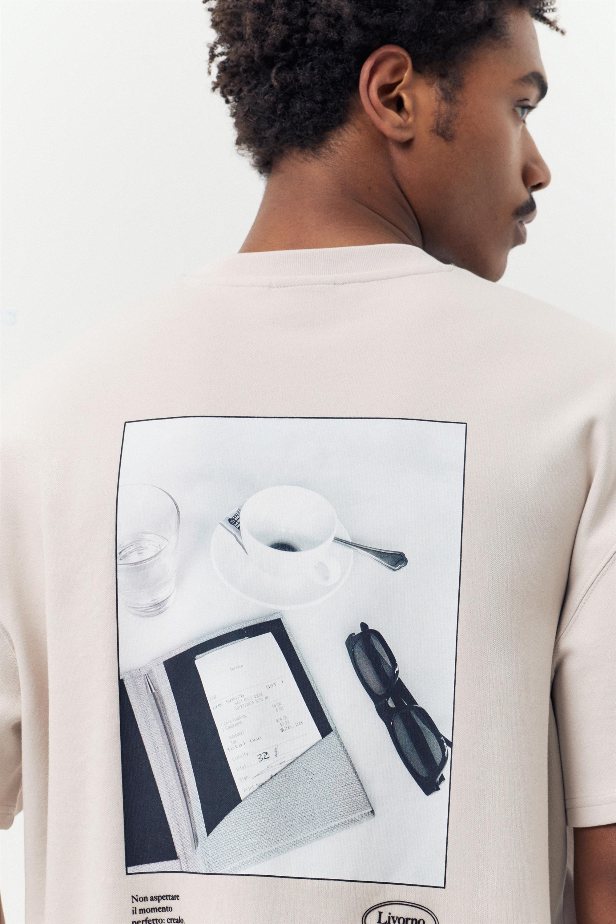 Kısa kollu grafik baskılı sweatshirt - Görsel 10