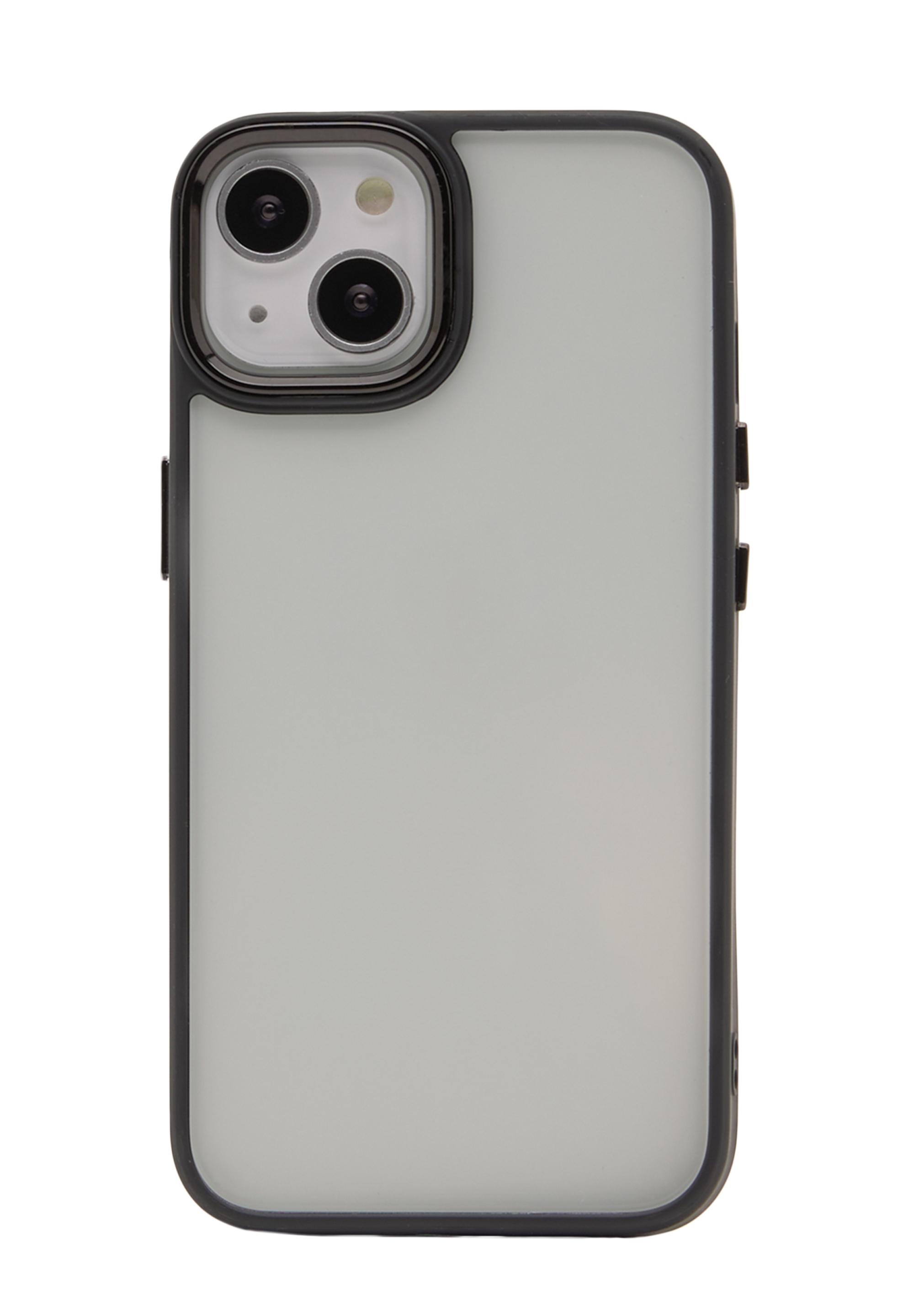 Transparent iPhone case with contrast — Black