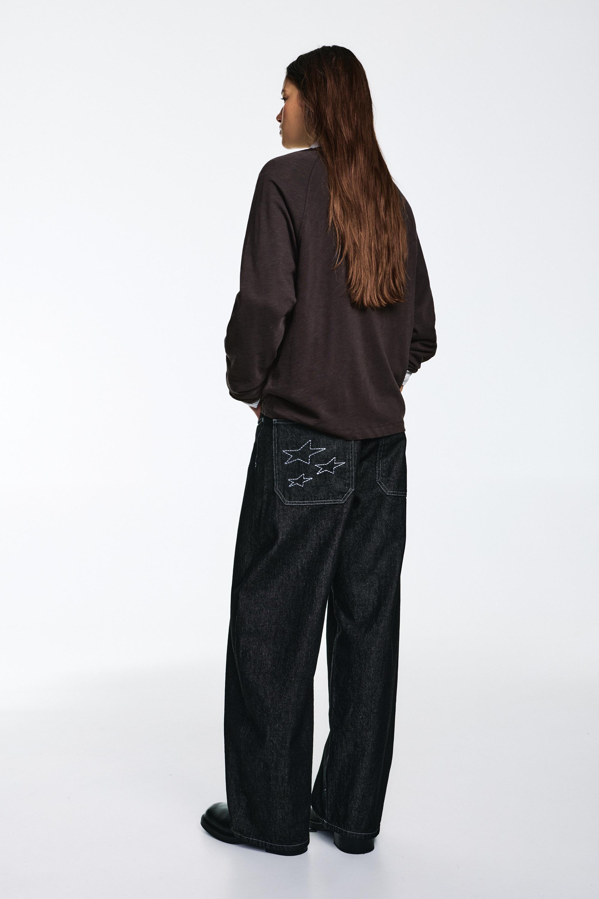 Uzun kollu reglan kesim t-shirt - Görsel 85