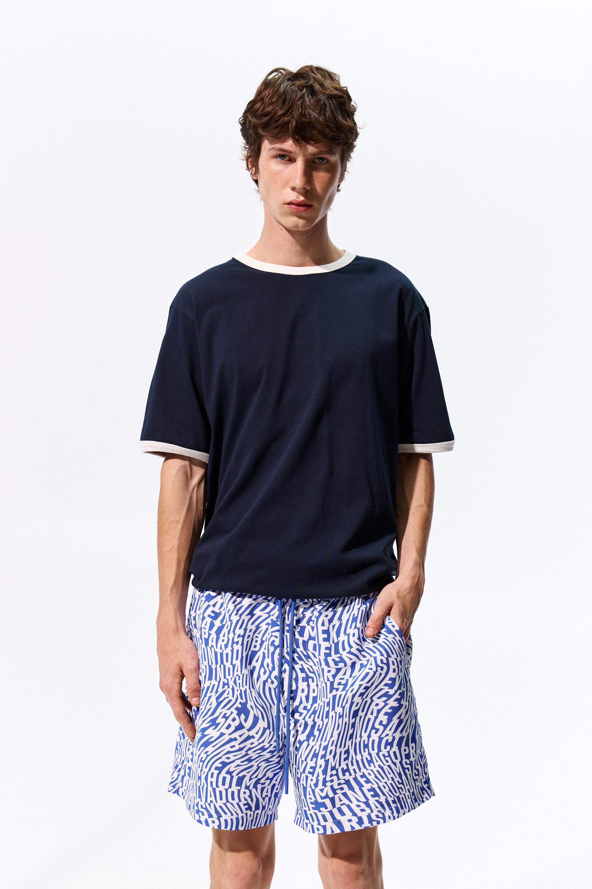 Badeshorts Mit Buchstaben