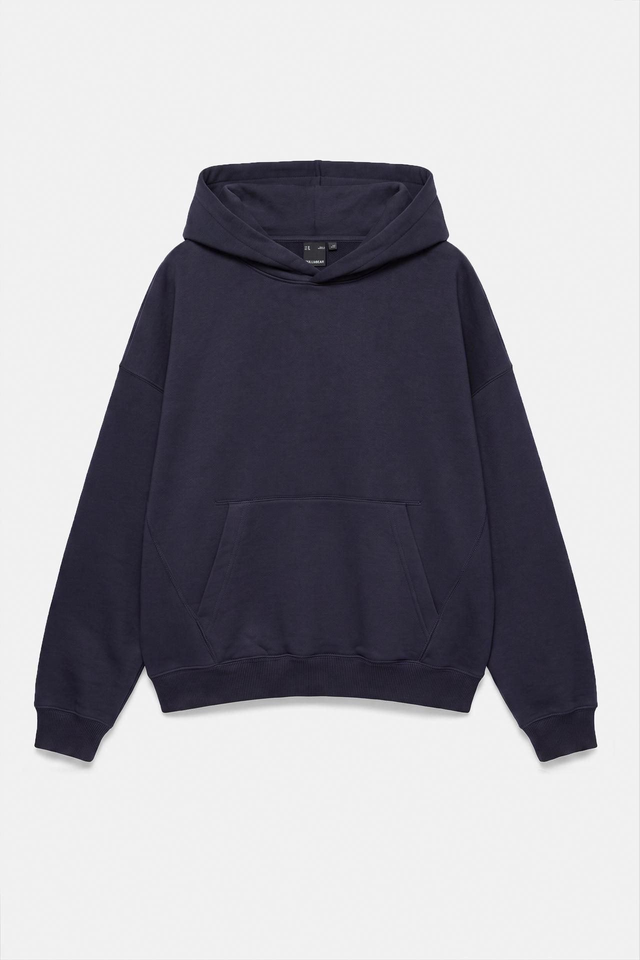 Boxy fit hoodie — Navy